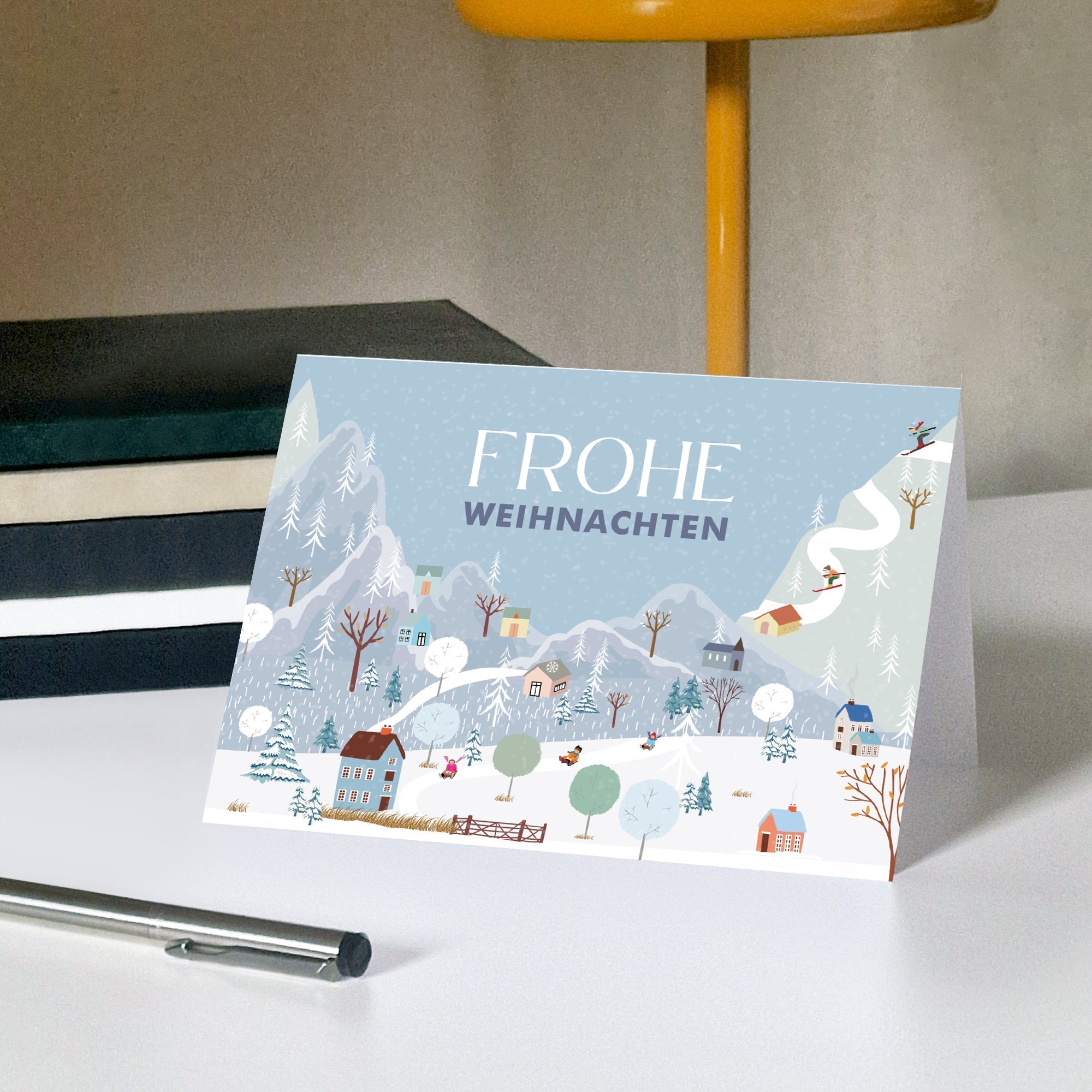 Weihnachtskarten mit Logo für Unternehmen