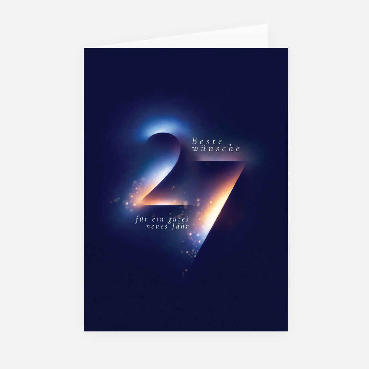 Sanfter Glanz | Weihnachtskarte • Hochformat klappbar photo N° 1