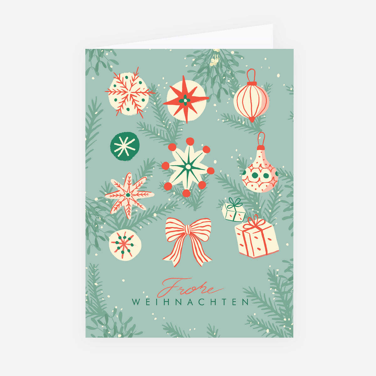 Winterliche Harmonie | Weihnachtskarte • Hochformat klappbar photo N° 1