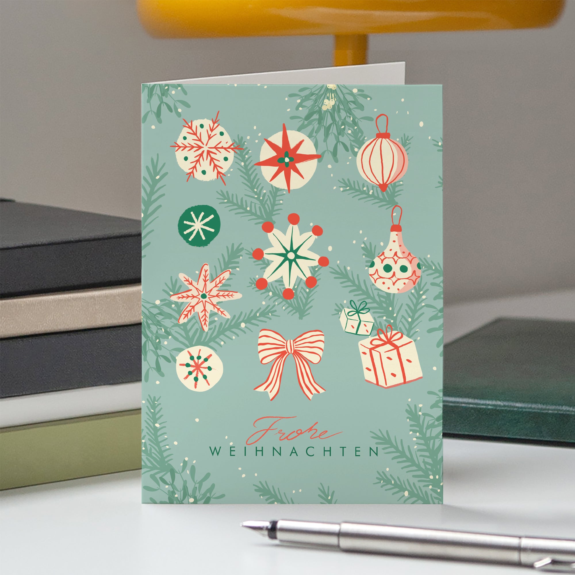 Winterliche Harmonie | Weihnachtskarte • Hochformat klappbar photo N° 5