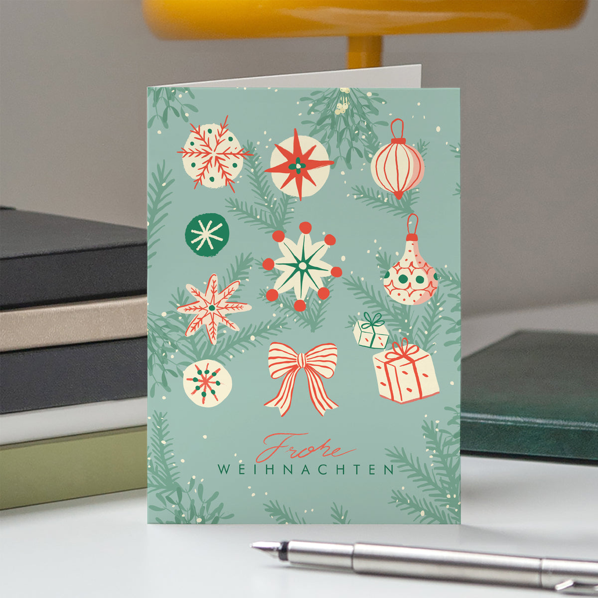Winterliche Harmonie | Weihnachtskarte • Hochformat klappbar photo N° 5