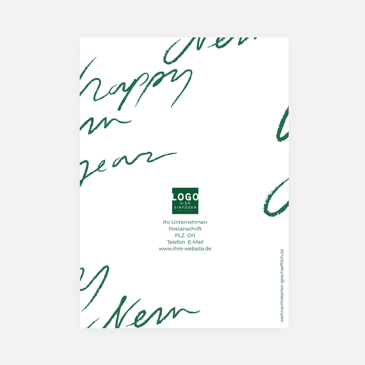 Handschriftliche Wünsche | Weihnachtskarte • Hochformat klappbar photo N° 3