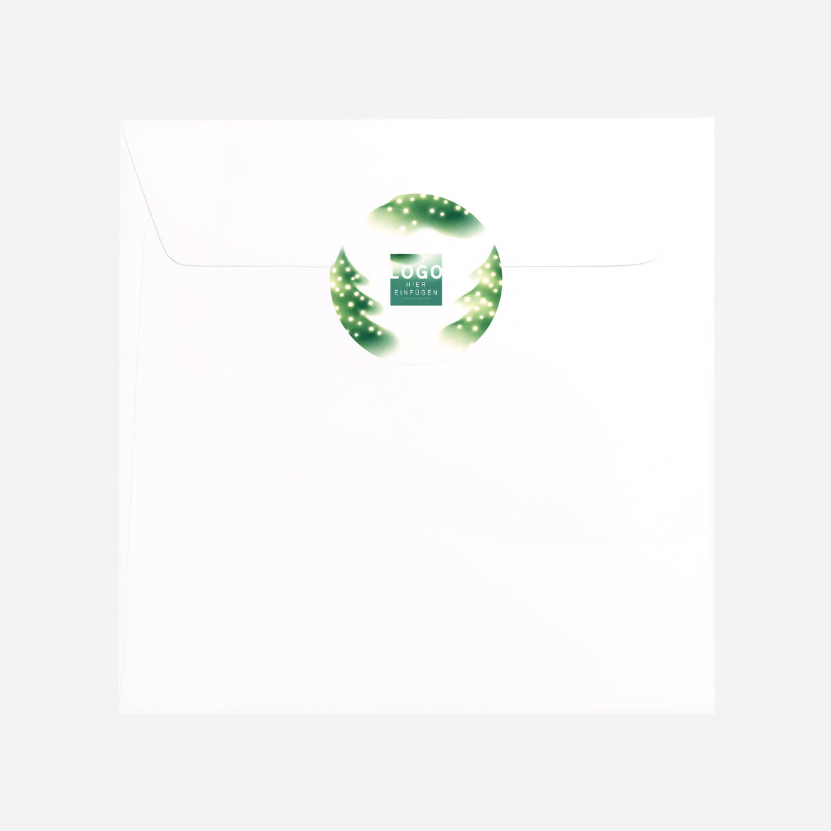 Sanfter Lichterbaum | Sticker • Rund photo N° 3