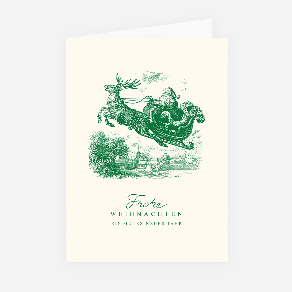Winterliche Reise | Weihnachtskarte • Hochformat klappbar photo N° 1