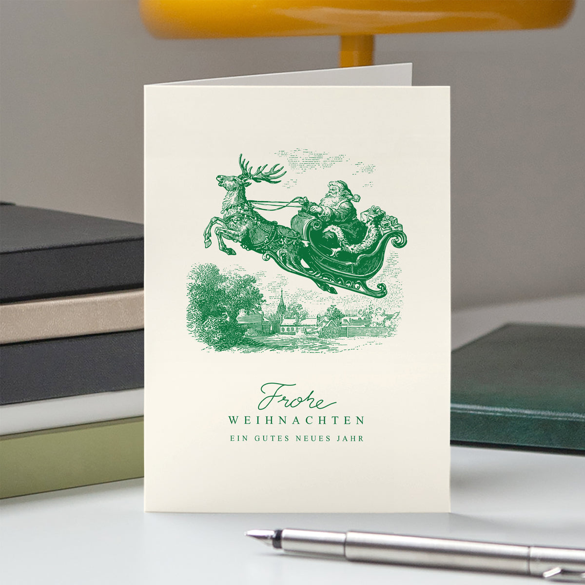 Winterliche Reise | Weihnachtskarte • Hochformat klappbar photo N° 5
