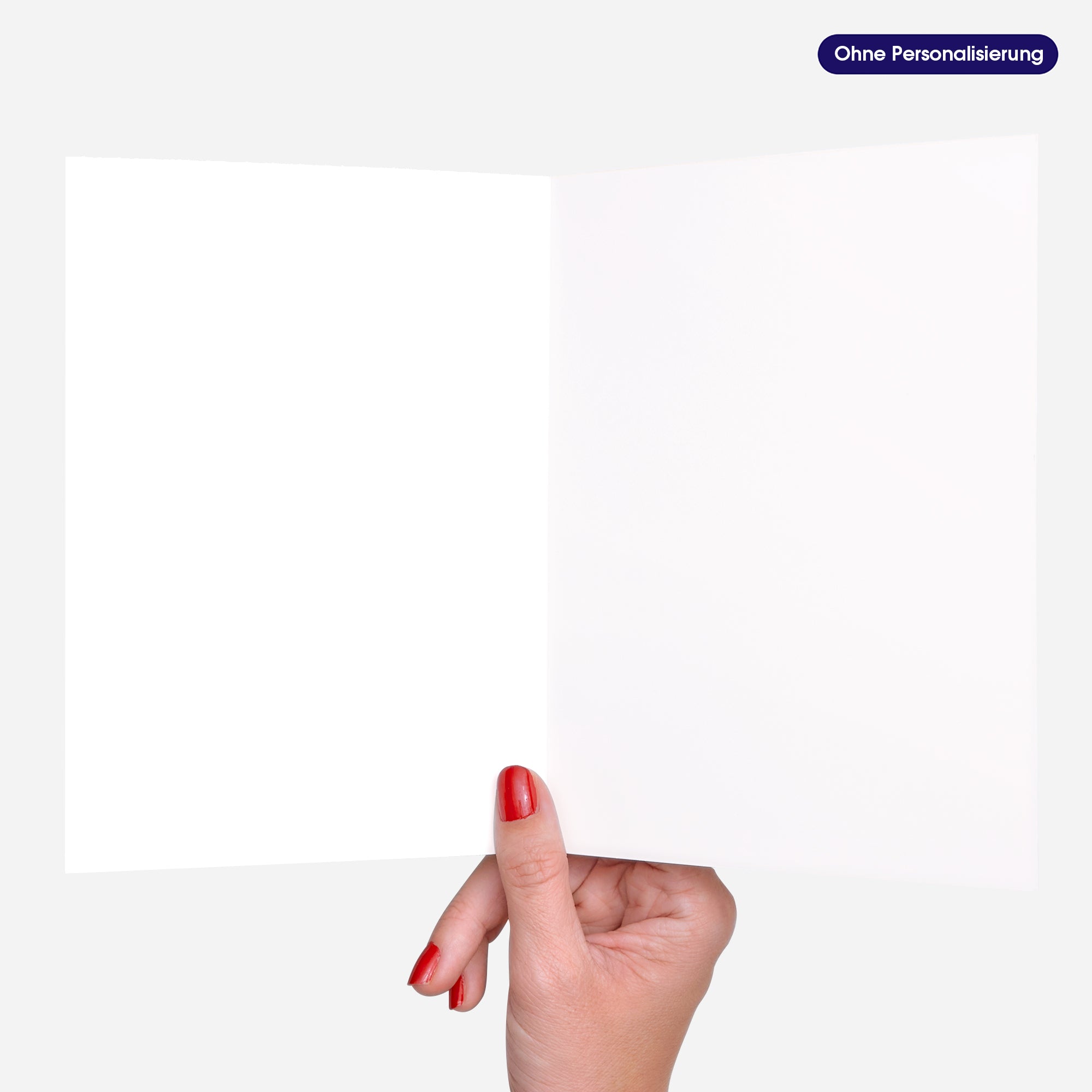 Winterliche Eleganz | Weihnachtskarte mit goldener Prägung • Hochformat klappbar photo N° 4