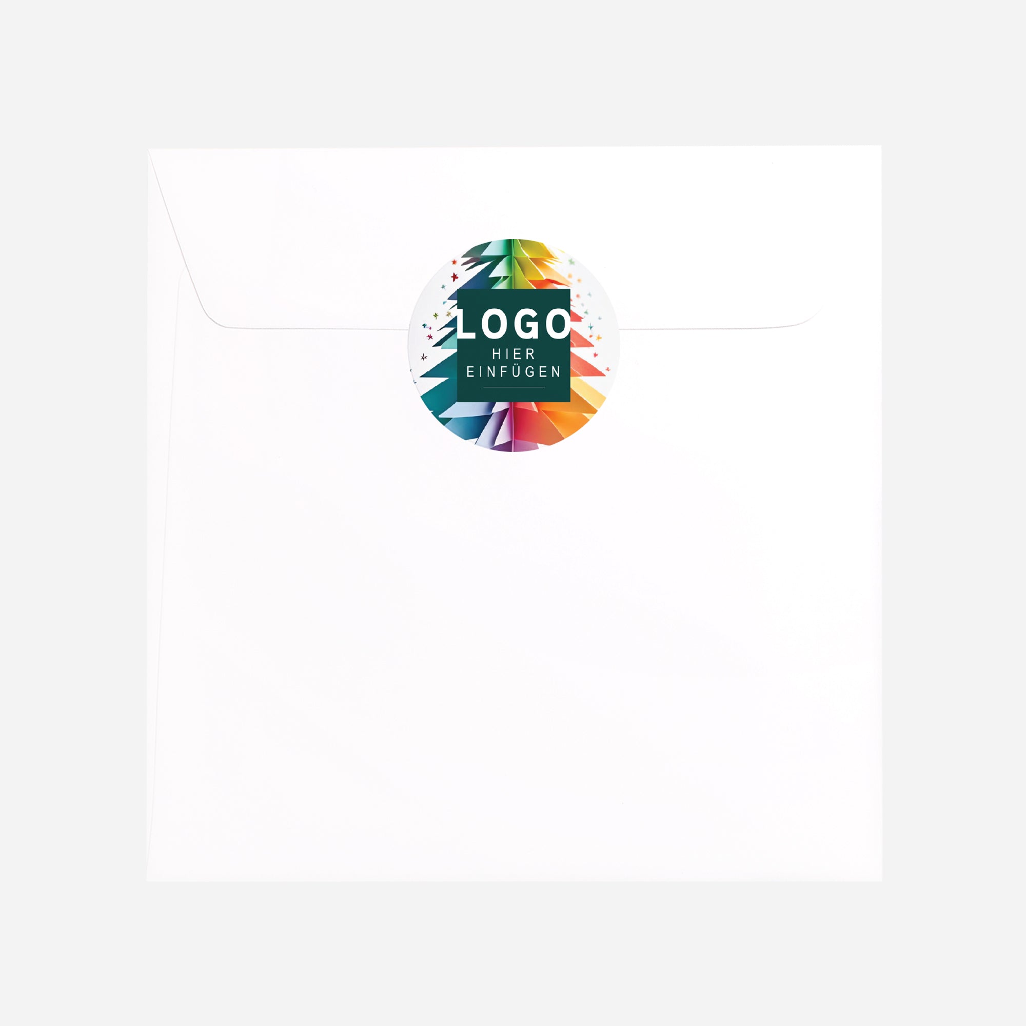 Regenbogen-Tannenbaum | Sticker • Rund photo N° 3