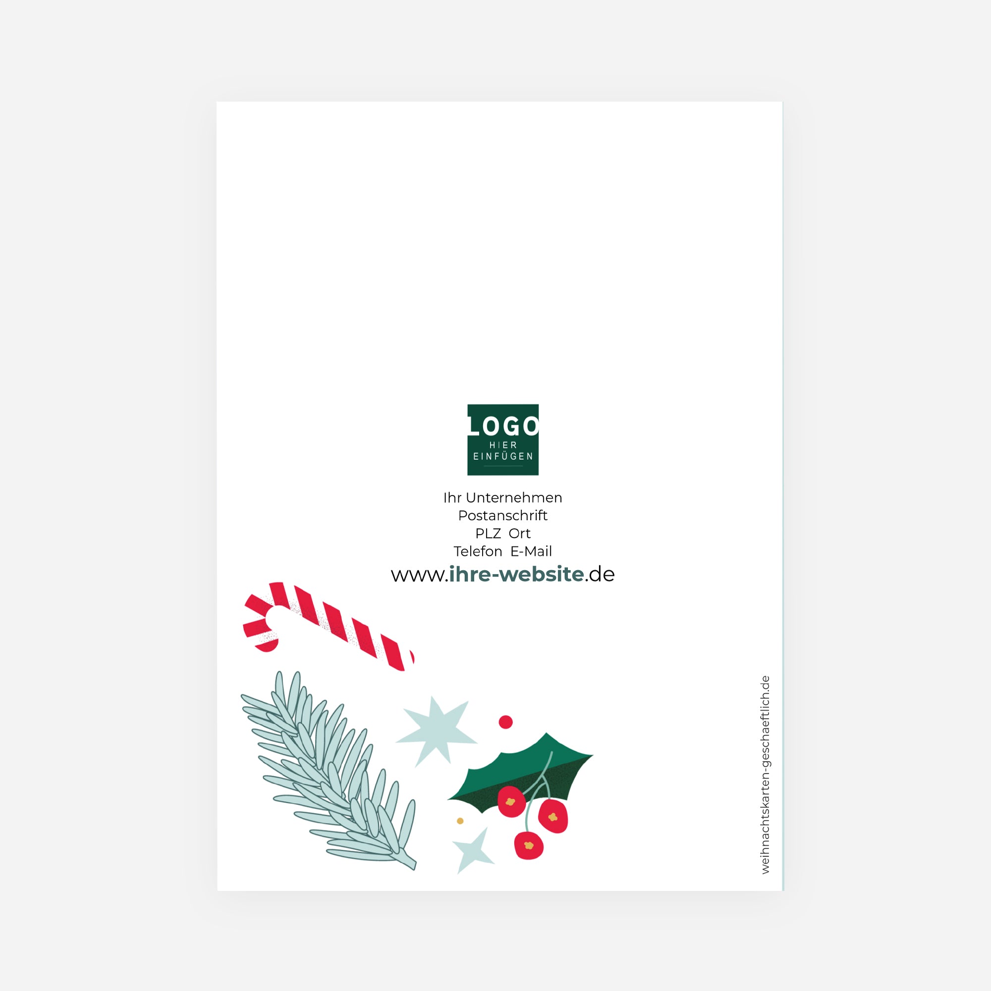 Weihnachtliche Köstlichkeiten | Weihnachtskarte • Hochformat klappbar photo N° 3