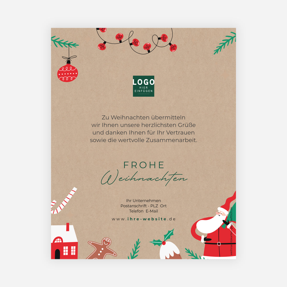 Weihnachten zu Hause | Digitale Weihnachtskarten • eCard Bild photo N° 1