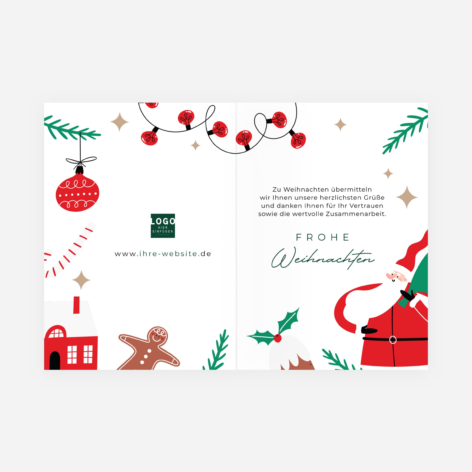 Weihnachten zu Hause | Weihnachtskarte • Hochformat klappbar photo N° 2