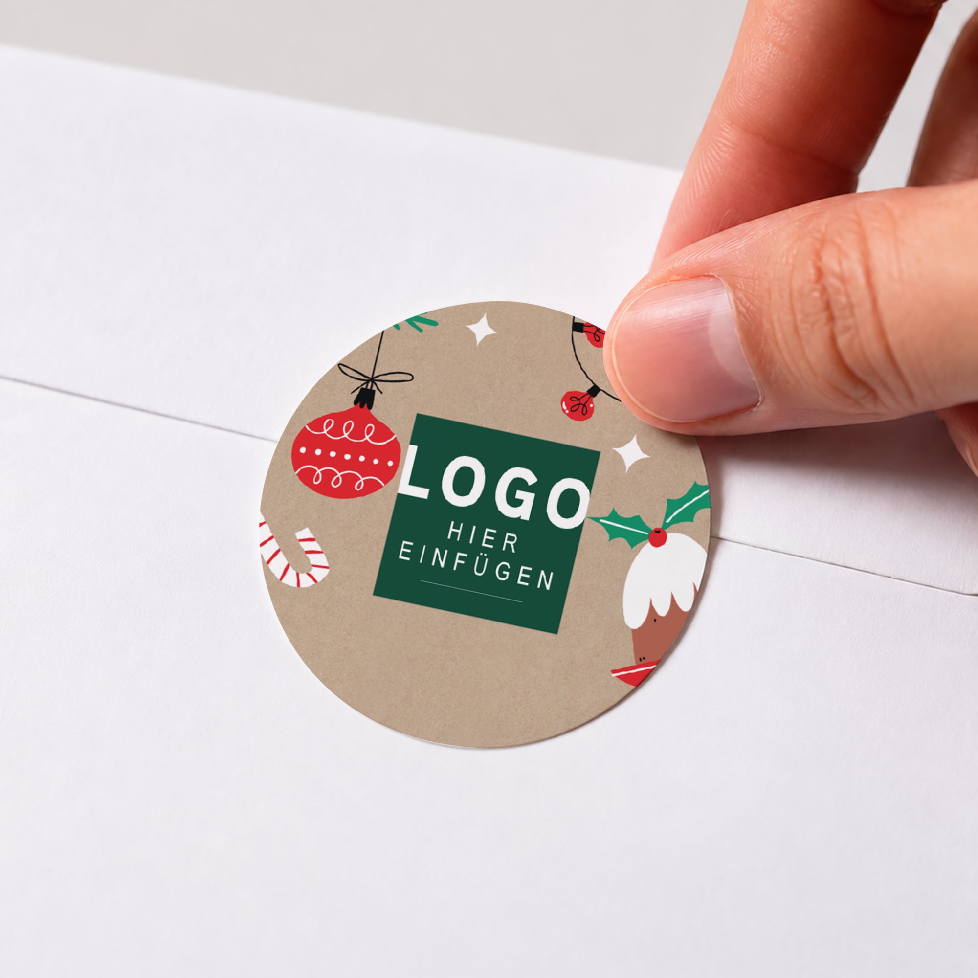 Weihnachten zu Hause | Sticker • Rund photo N° 1
