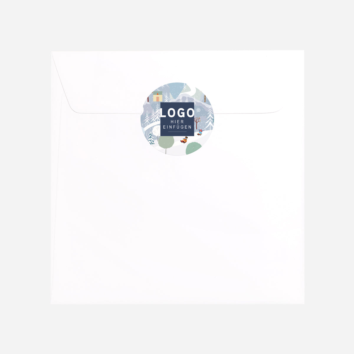 Winterpanorama | Sticker • Rund photo N° 3