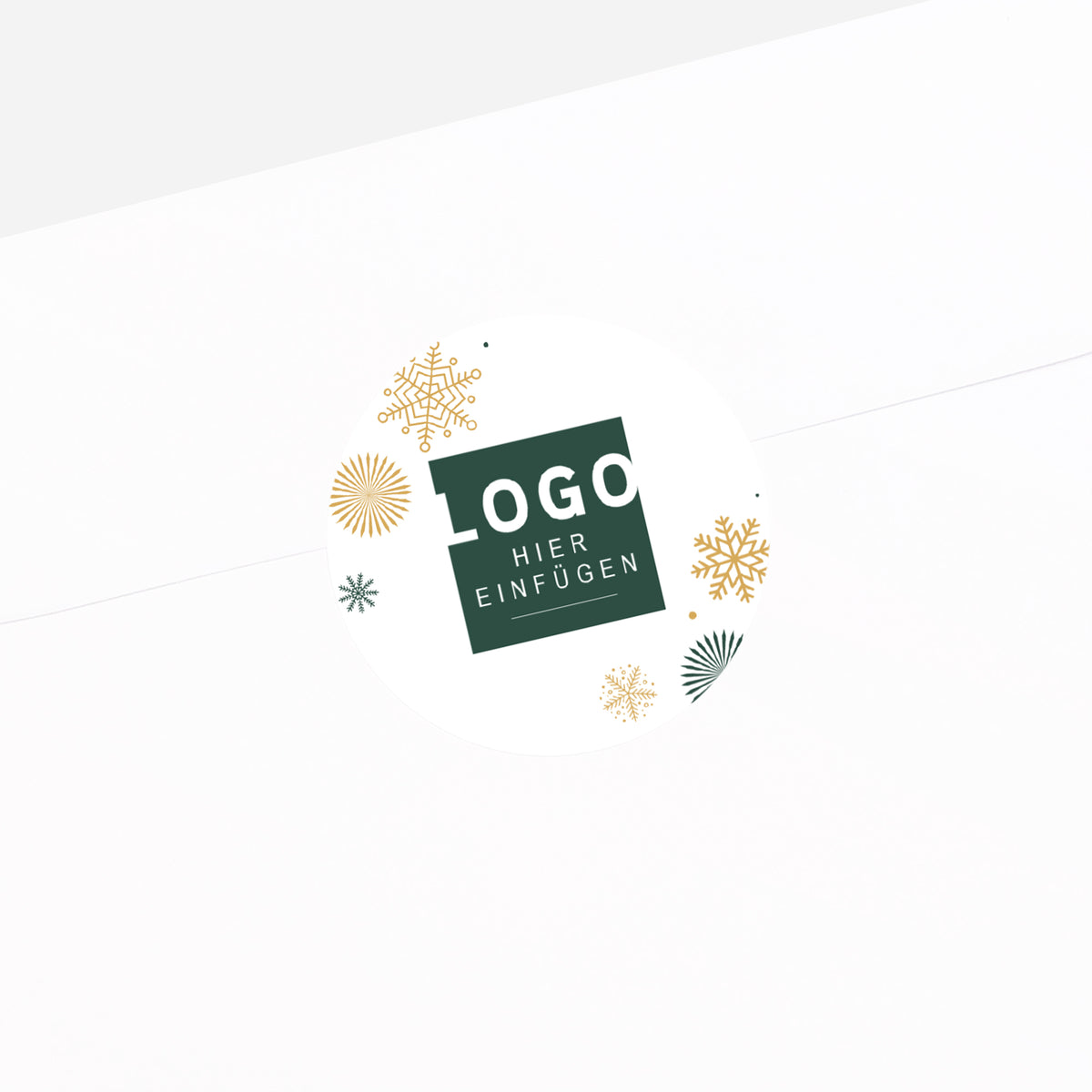 Goldener Tannenzauber | Sticker • Rund photo N° 2