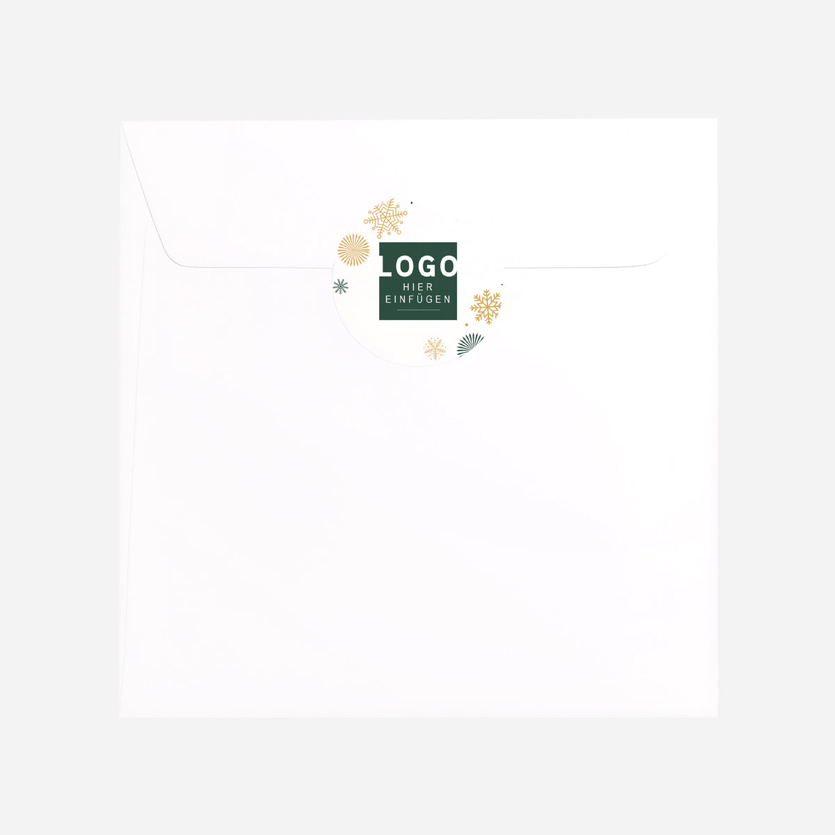 Goldener Tannenzauber | Sticker • Rund photo N° 3