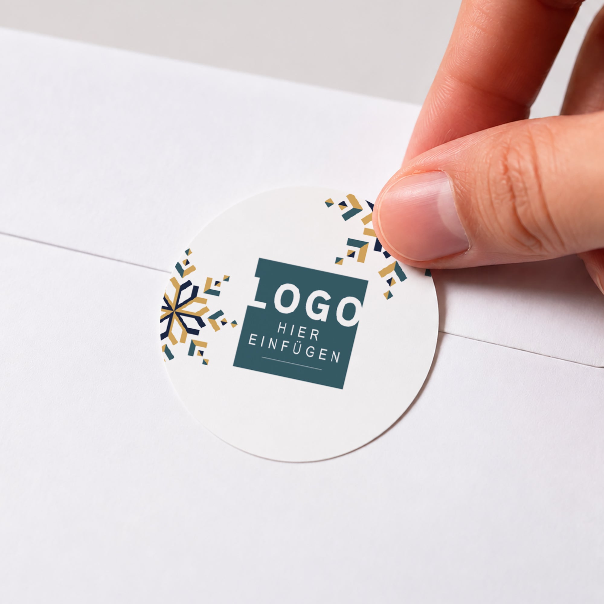 Edelne Schneeflocke | Sticker • Rund photo N° 1