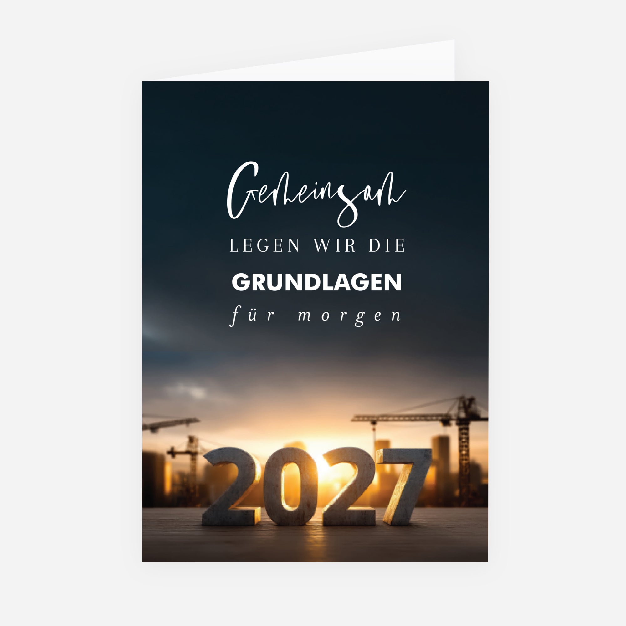 Fundamente der Zukunft | Weihnachtskarte • Hochformat klappbar photo N° 1