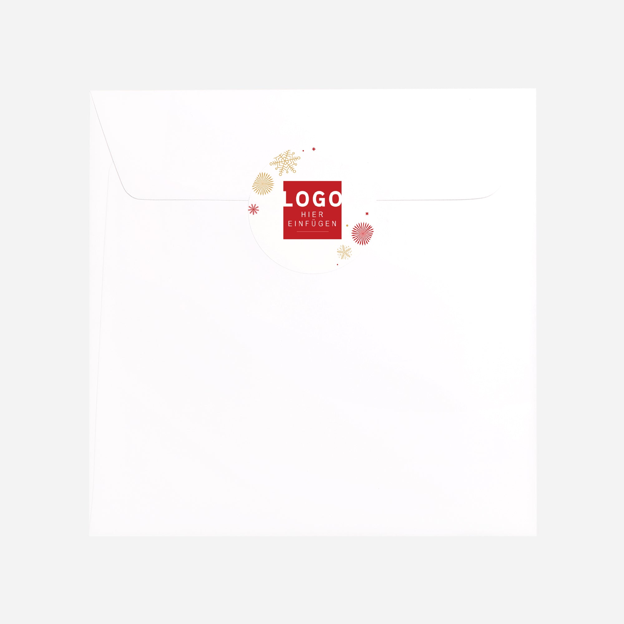 Goldene Schneeflocken | Sticker • Rund photo N° 3