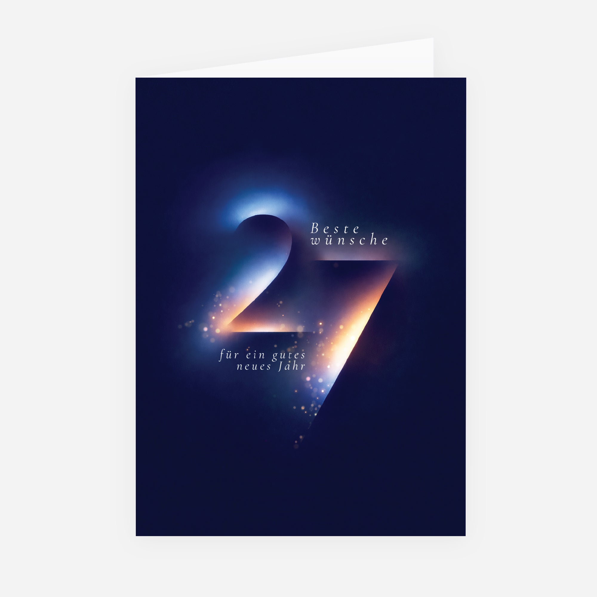 Sanfter Glanz | Weihnachtskarte • Hochformat klappbar photo N° 1