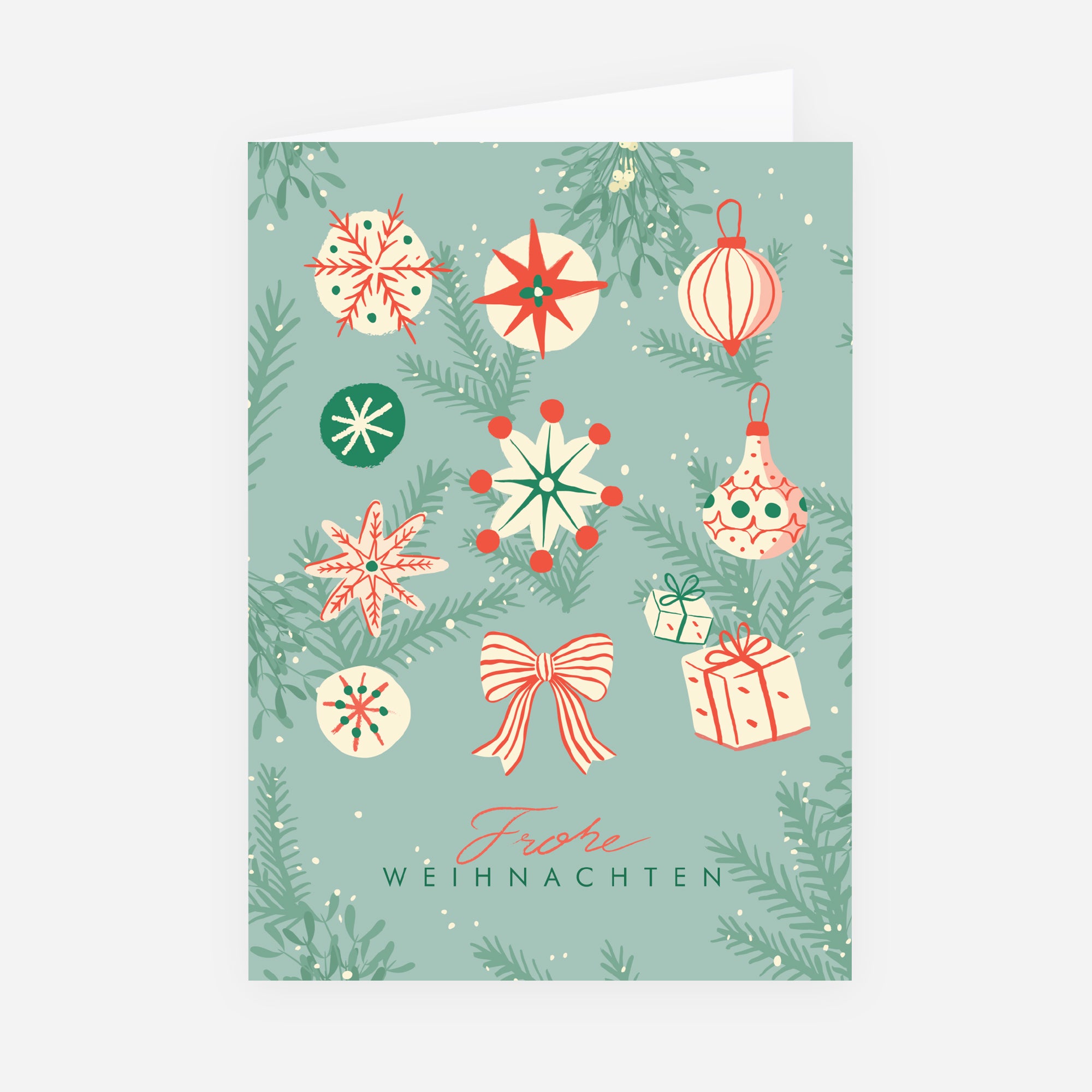 Winterliche Harmonie | Weihnachtskarte • Hochformat klappbar photo N° 1