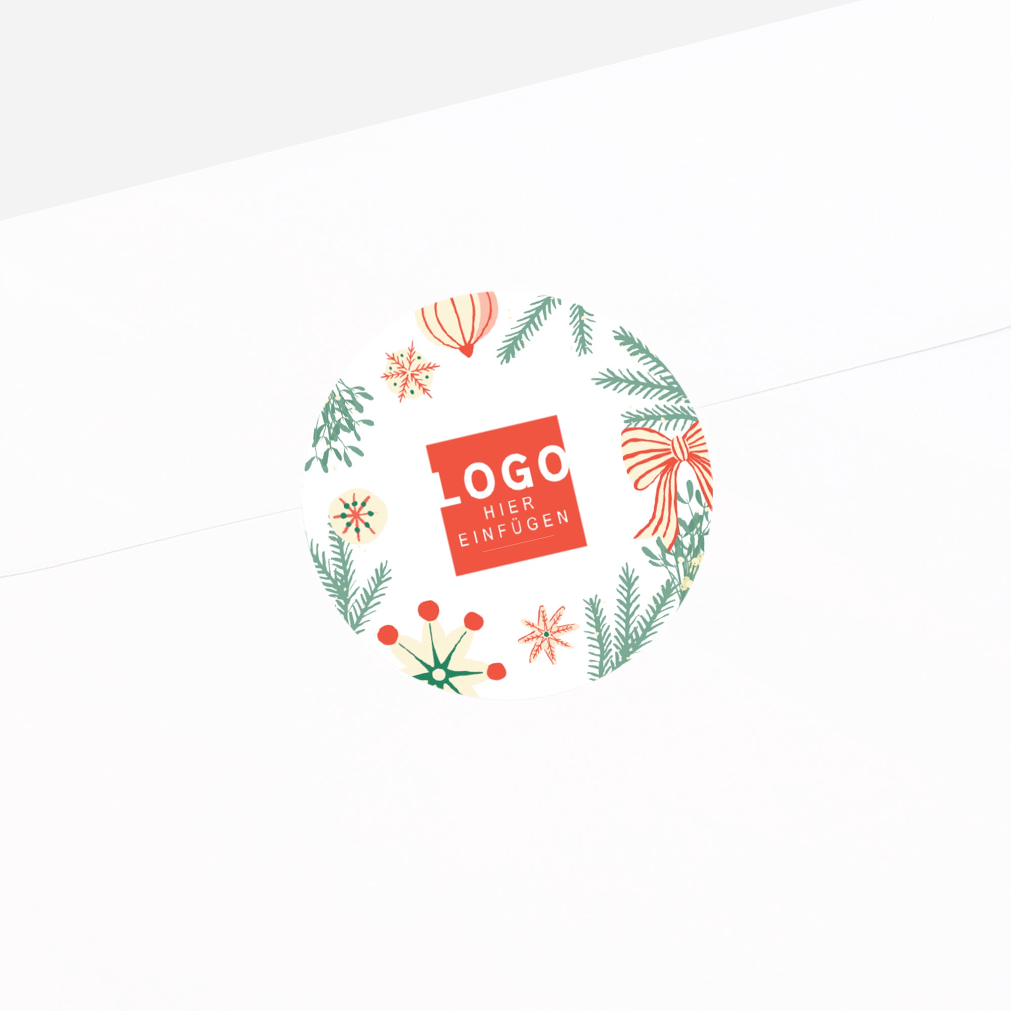 Winterliche Harmonie | Sticker • Rund photo N° 2