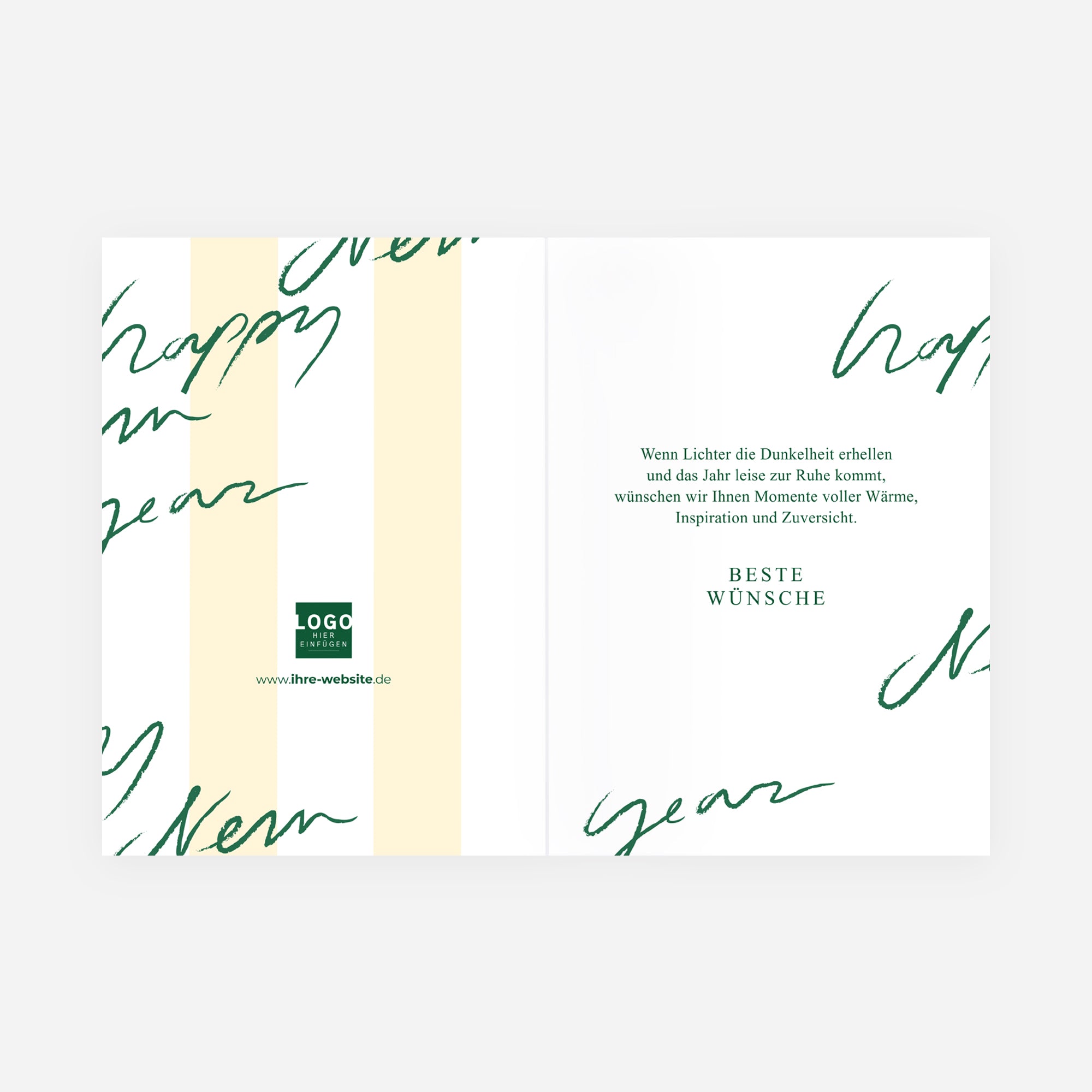 Handschriftliche Wünsche | Weihnachtskarte • Hochformat klappbar photo N° 2