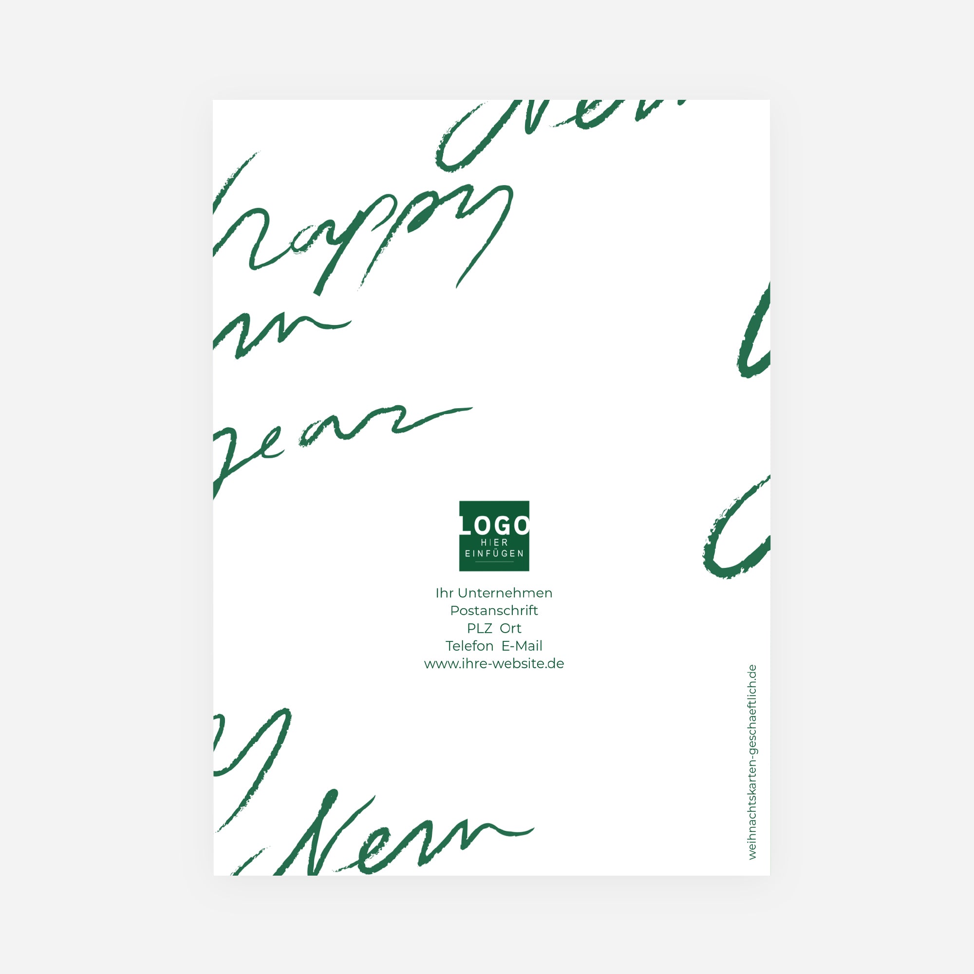 Handschriftliche Wünsche | Weihnachtskarte • Hochformat klappbar photo N° 3