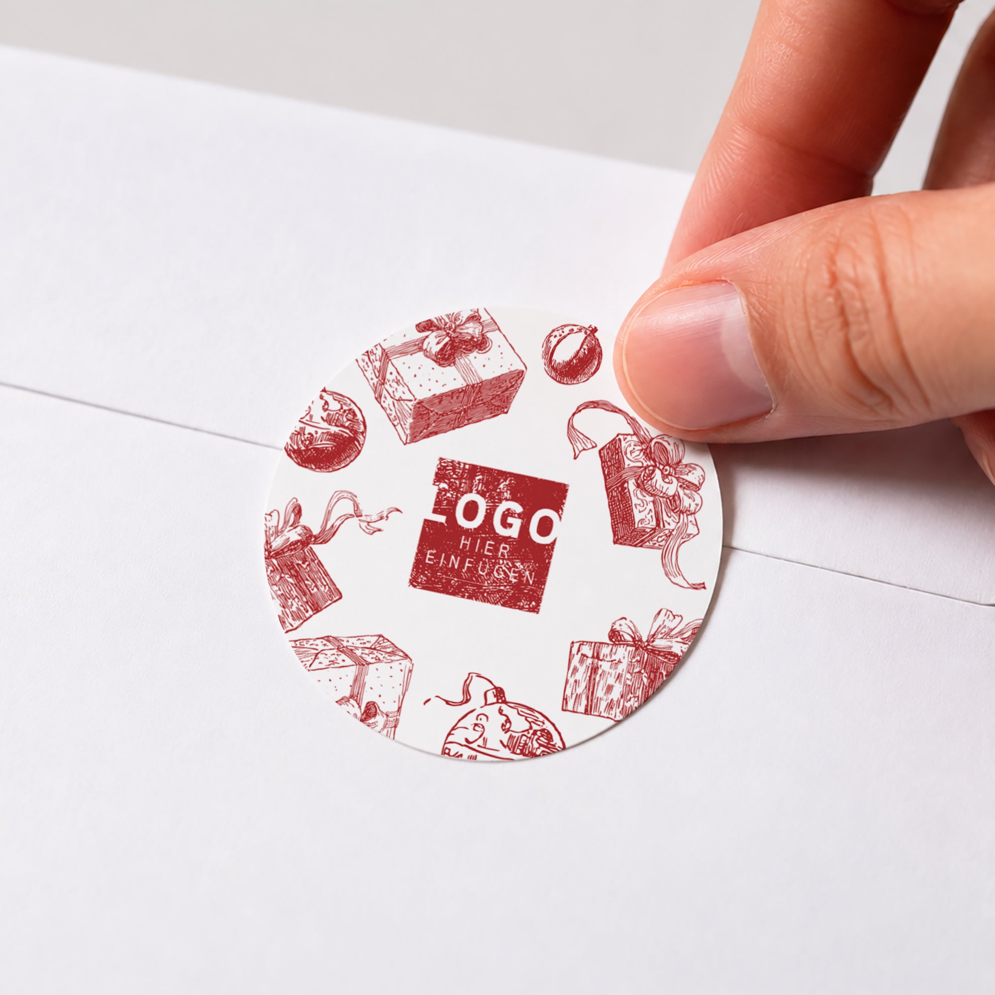 Tanzender Weihnachtsmann | Sticker • Rund photo N° 1