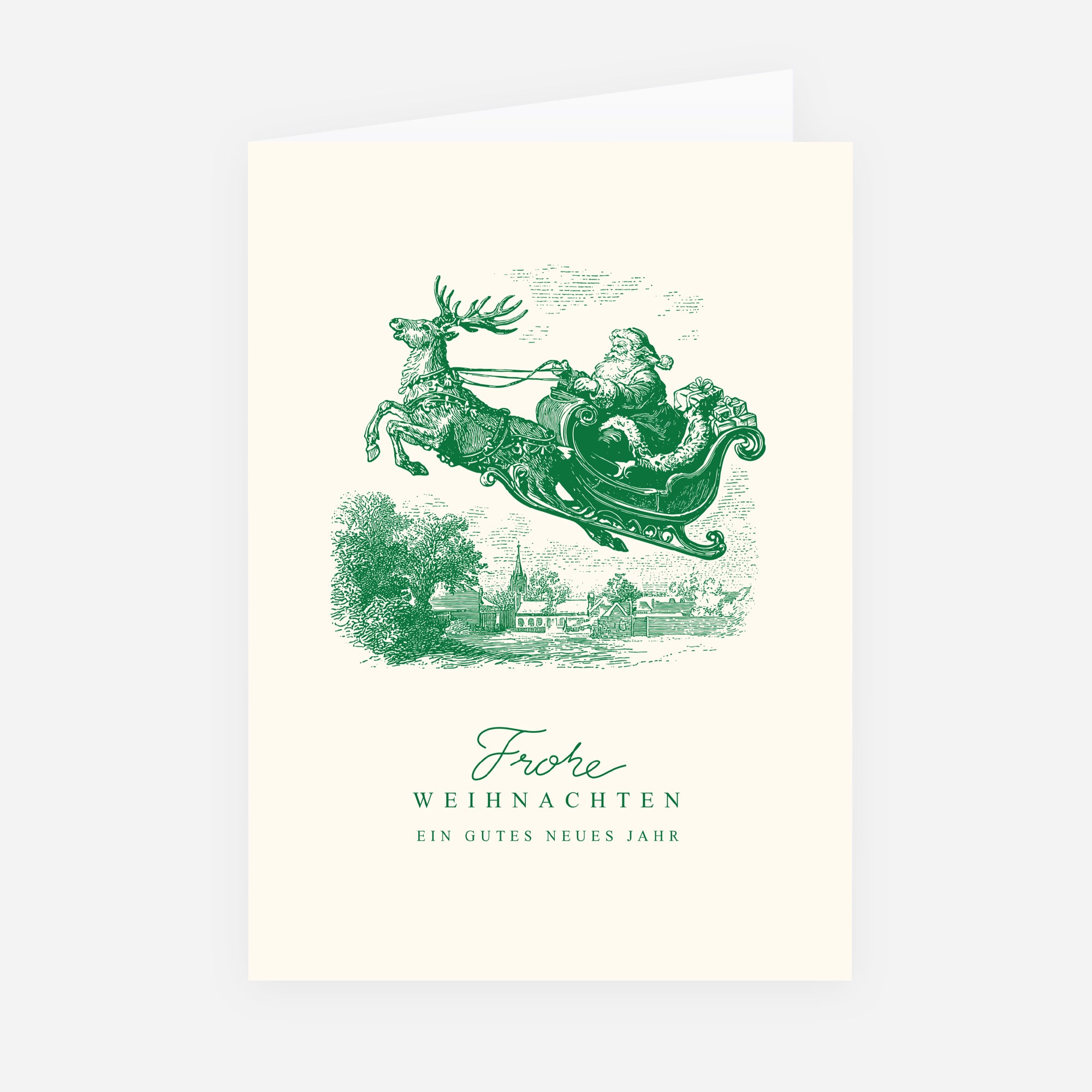 Winterliche Reise | Weihnachtskarte • Hochformat klappbar photo N° 1