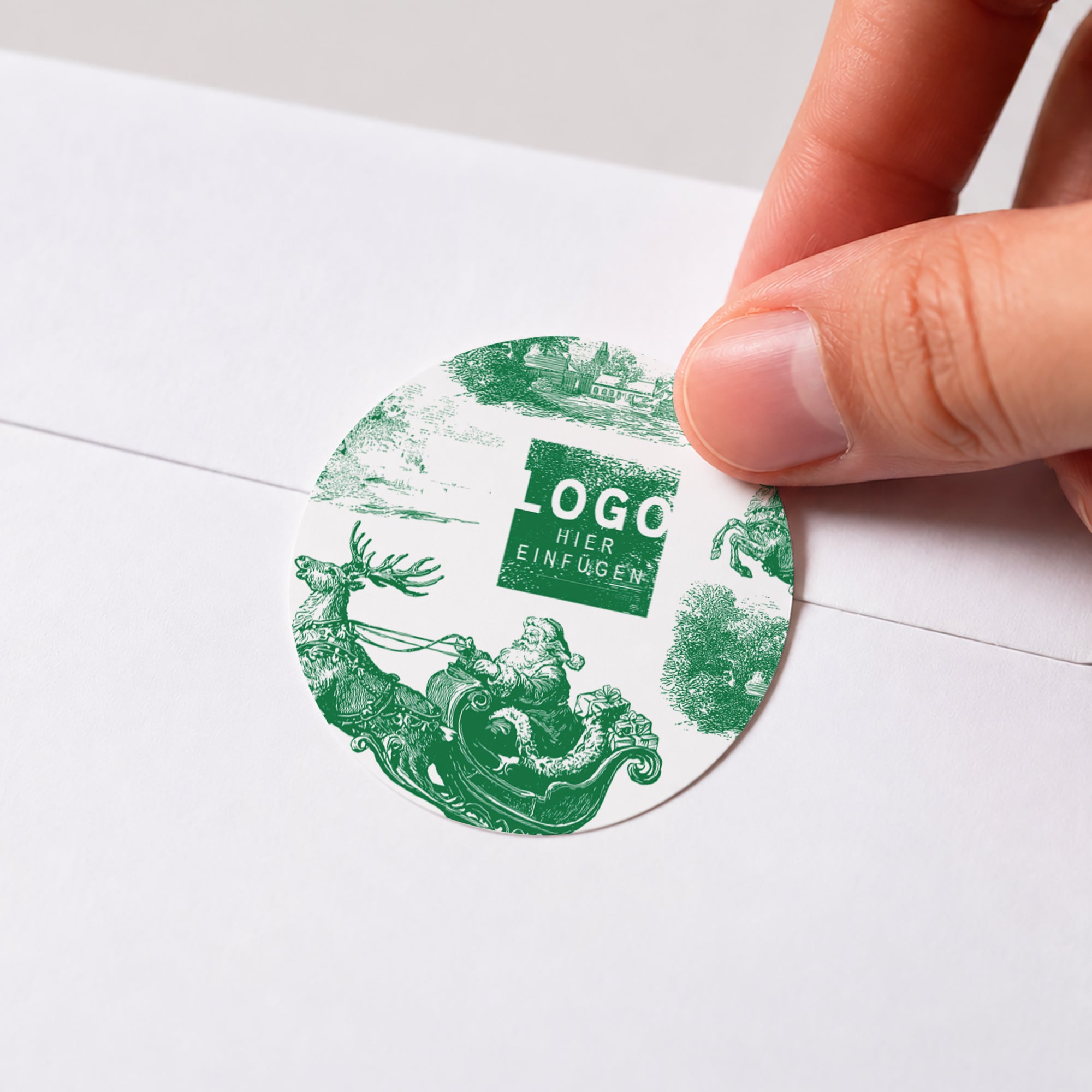Winterliche Reise | Sticker • Rund photo N° 1