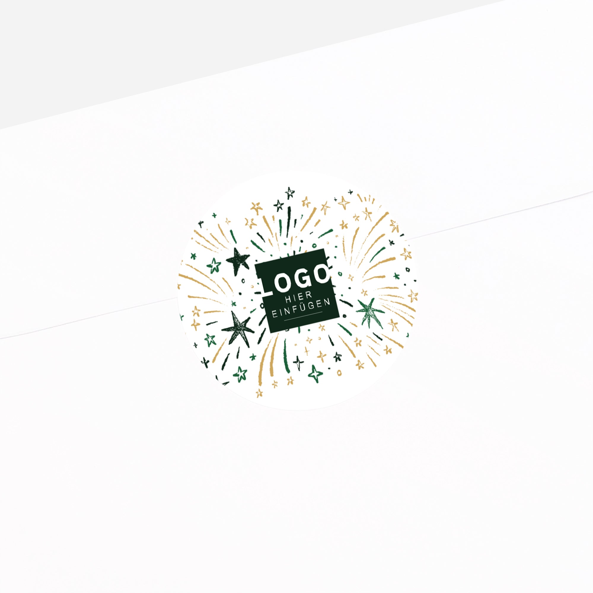 Goldenes Feuerwerk | Sticker • Rund photo N° 2