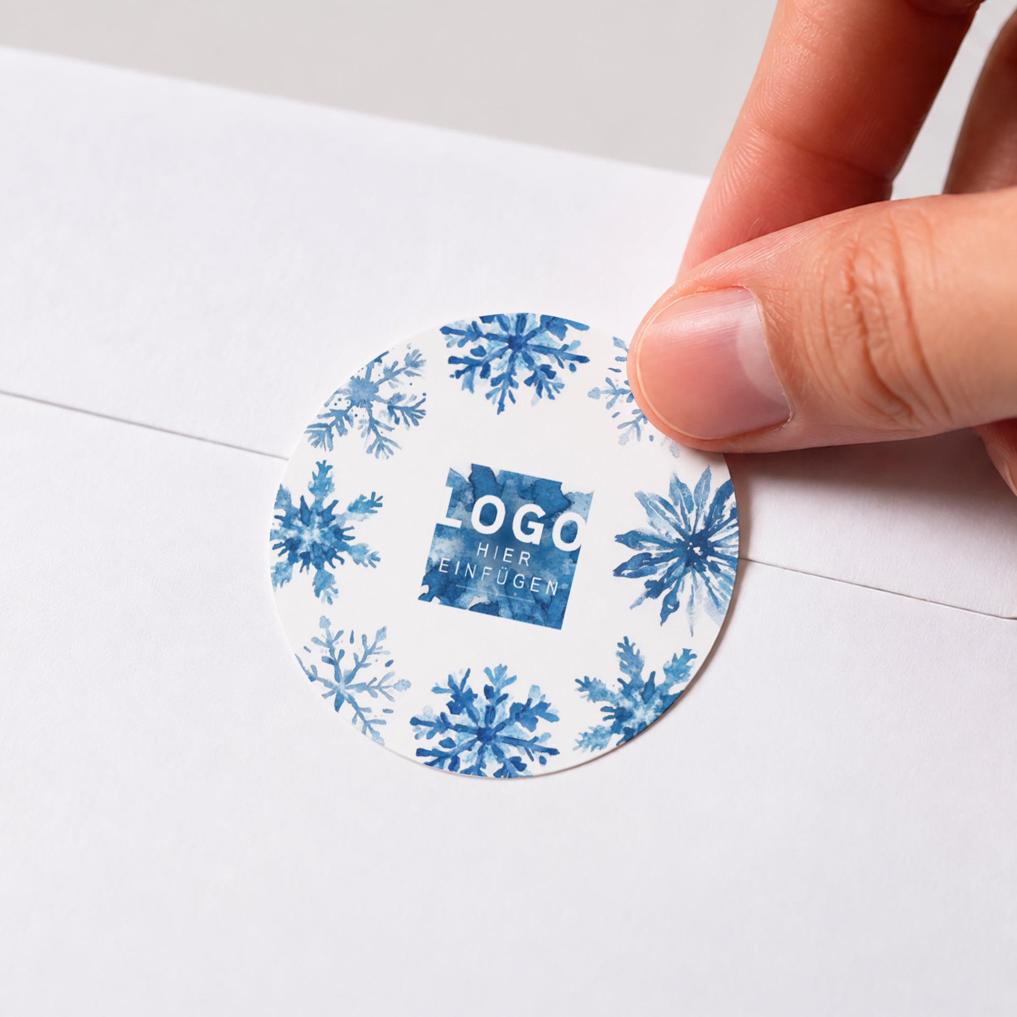 Winterliche Eleganz | Sticker • Rund photo N° 1