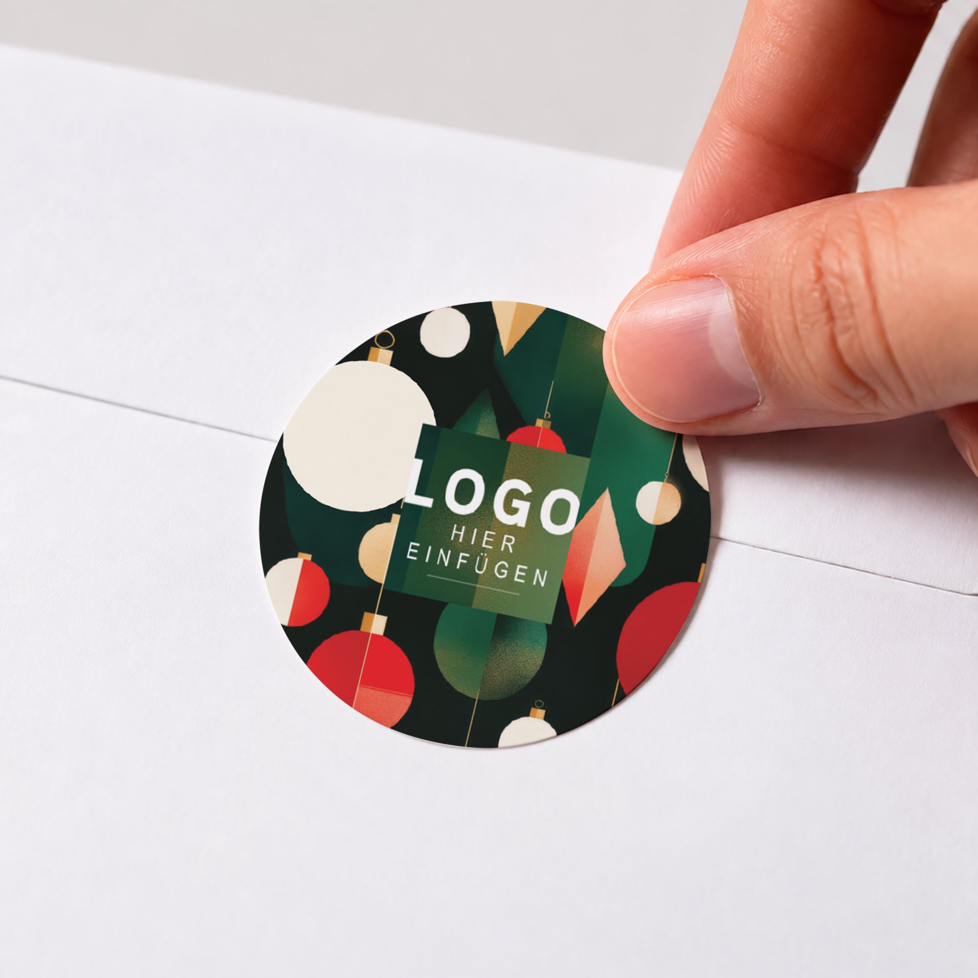 Zauberhafte Weihnachtskugeln | Sticker • Rund photo N° 1