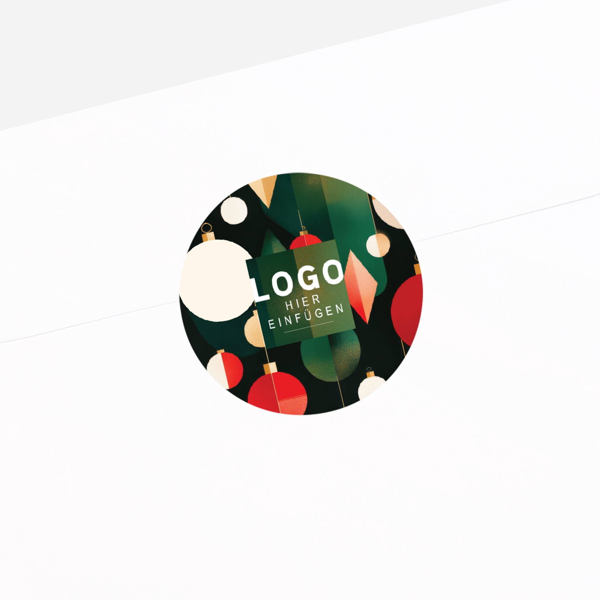 Zauberhafte Weihnachtskugeln | Sticker • Rund photo N° 2