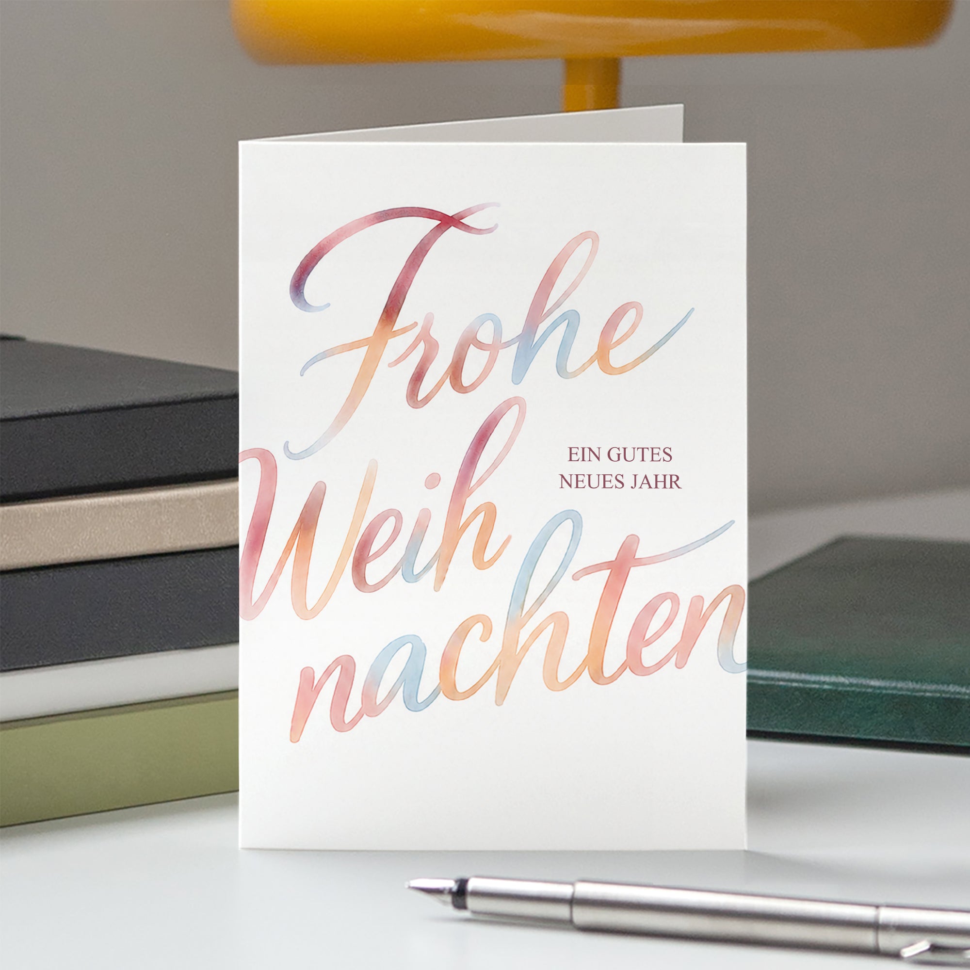 Lichtzauber | Weihnachtskarte • Hochformat klappbar photo N° 5
