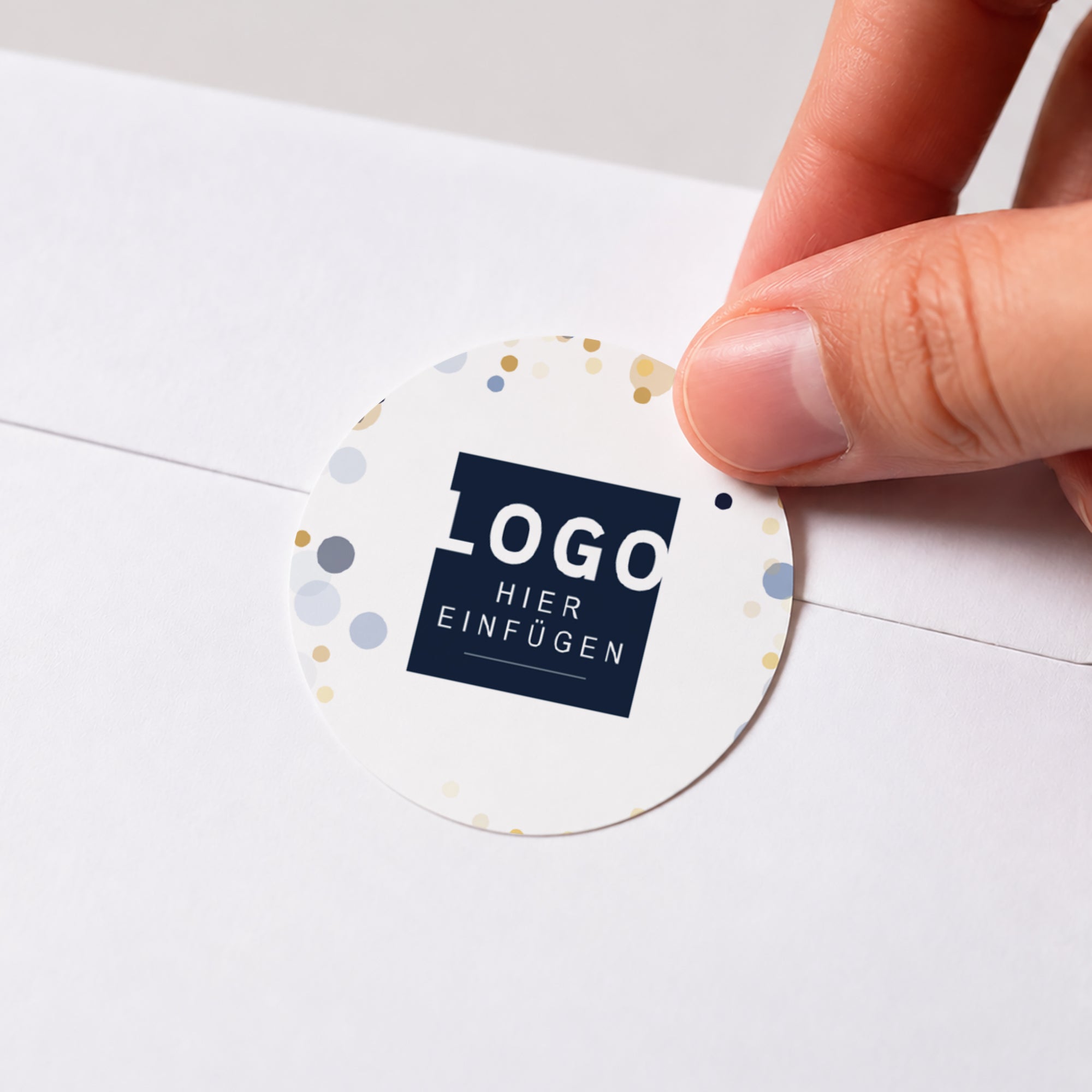 Goldene Eleganz | Sticker • Rund photo N° 1