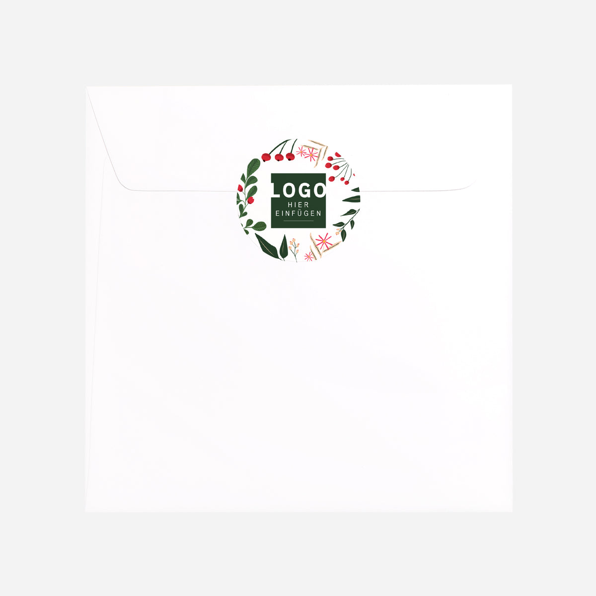 Weihnachtszweige | Sticker • Rund photo N° 3