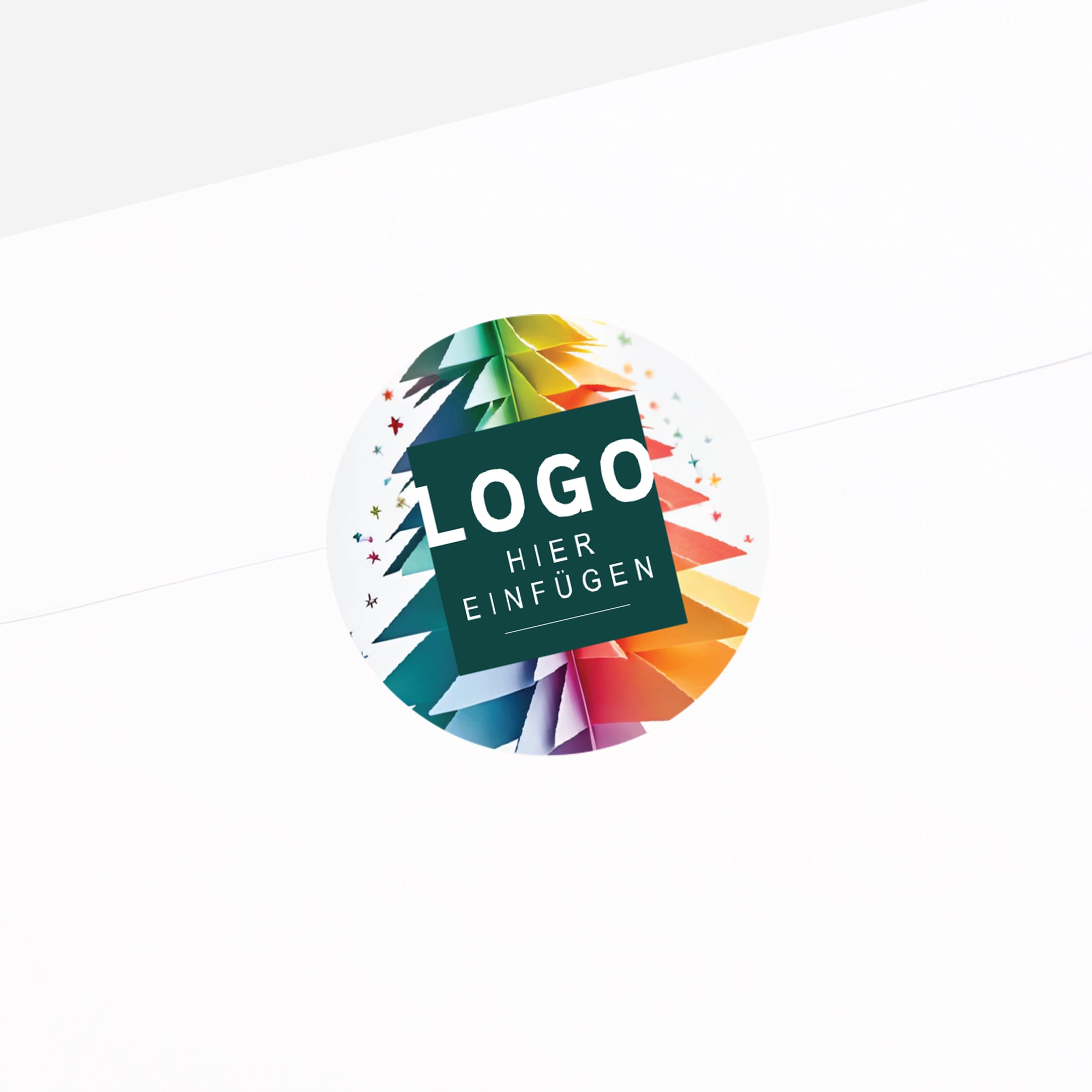 Regenbogen-Tannenbaum | Sticker • Rund photo N° 2