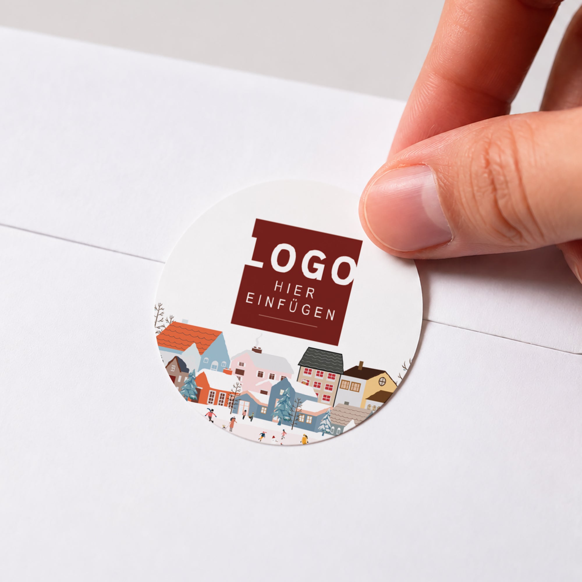 Verzaubertes Dorf | Sticker • Rund photo N° 1