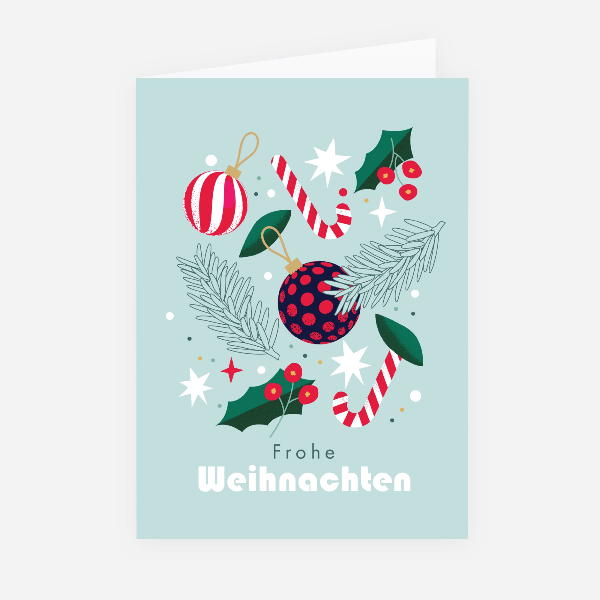 Weihnachtliche Köstlichkeiten | Weihnachtskarte • Hochformat klappbar photo N° 1