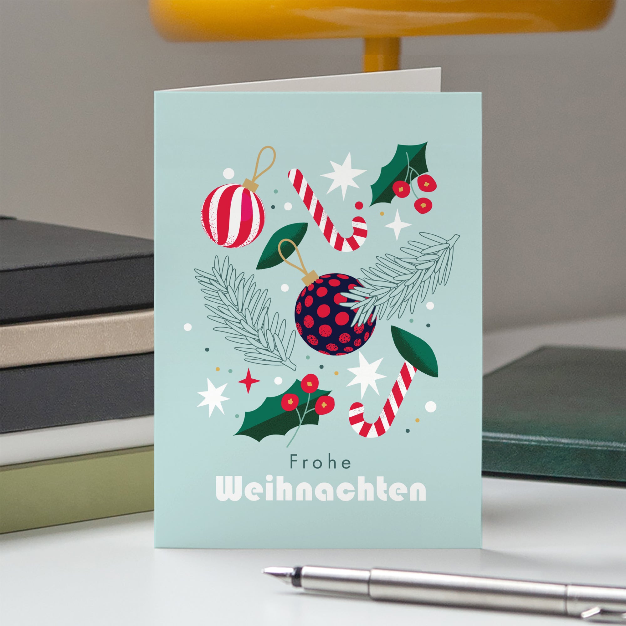 Weihnachtliche Köstlichkeiten | Weihnachtskarte • Hochformat klappbar photo N° 5