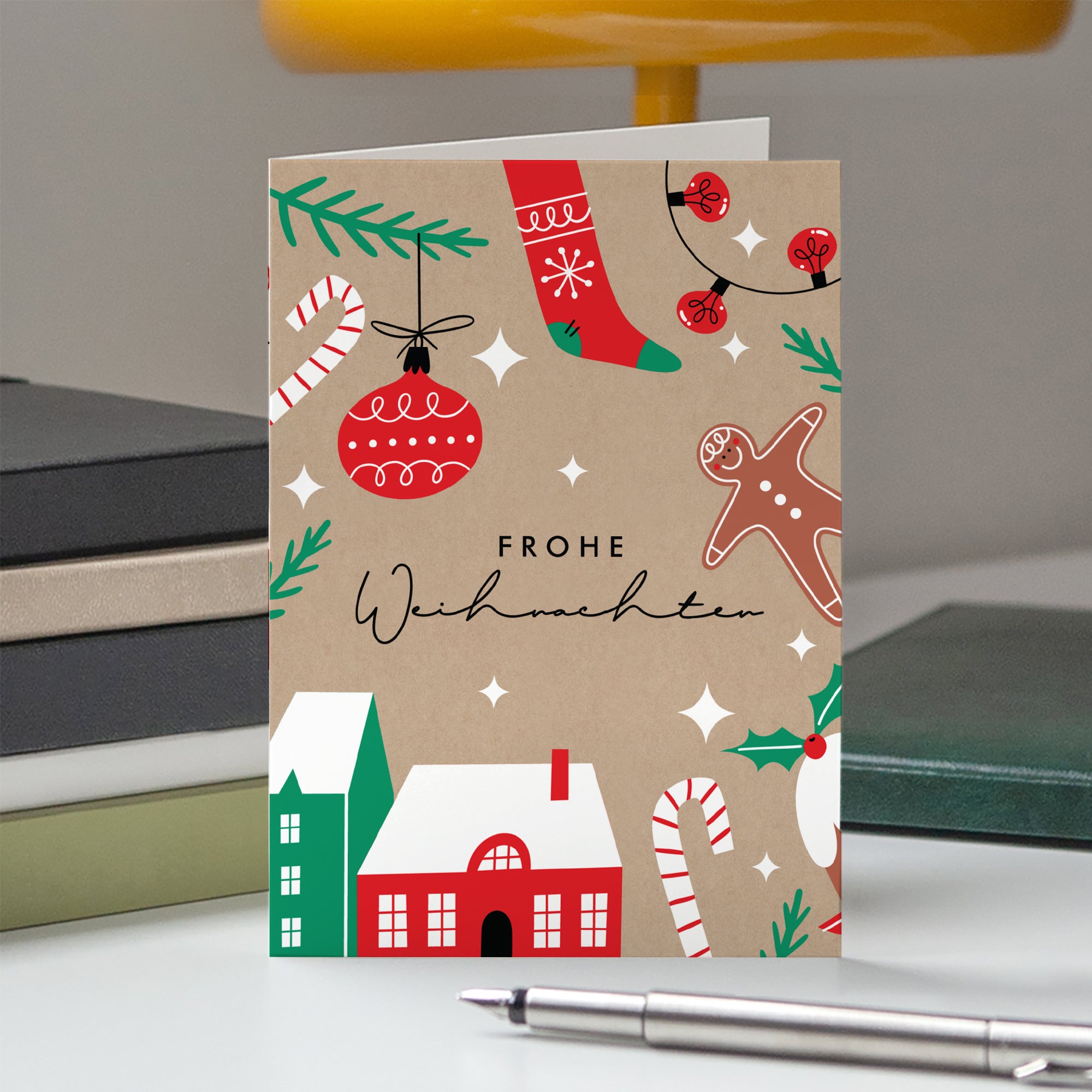 Weihnachten zu Hause | Weihnachtskarte • Hochformat klappbar photo N° 5