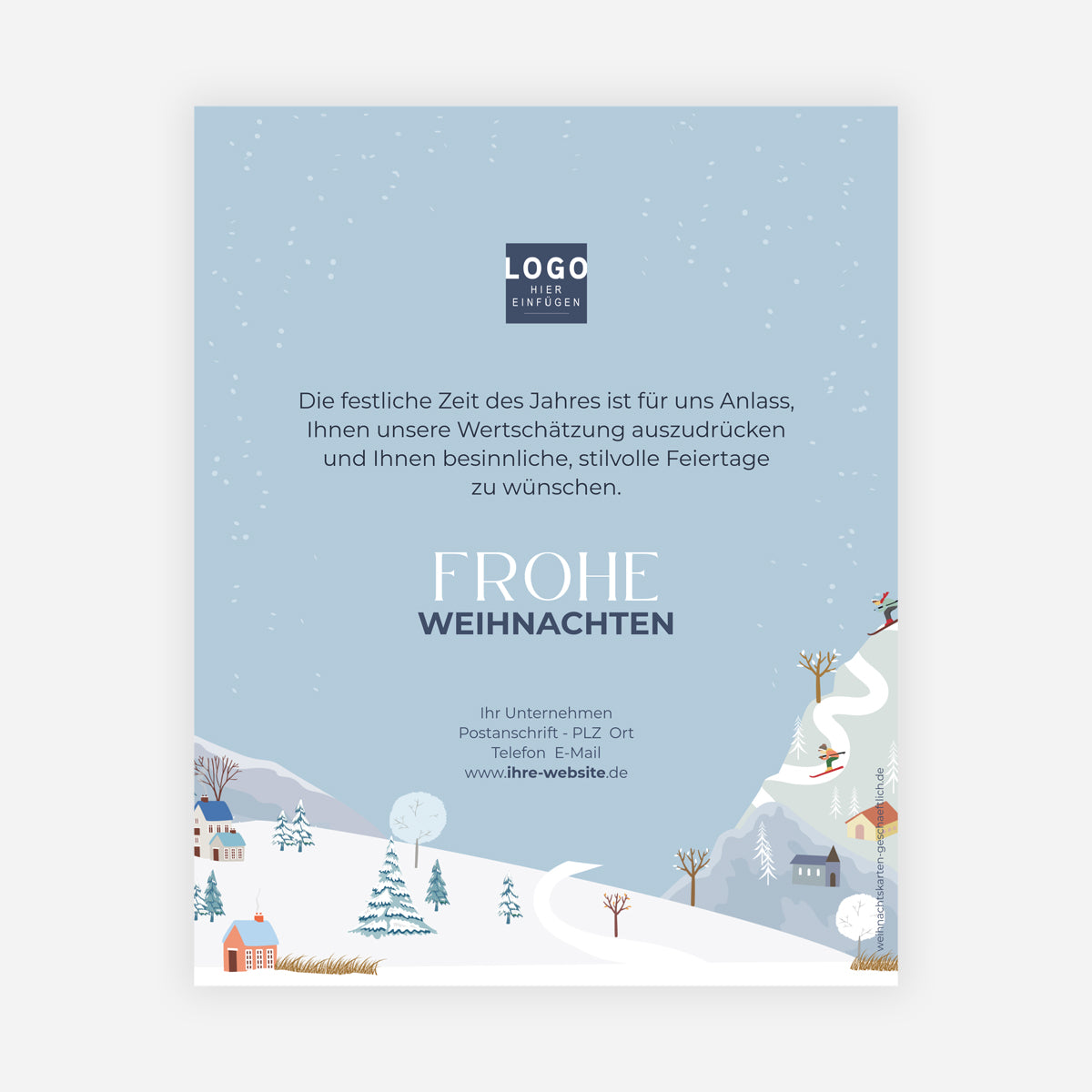 Winterpanorama | Digitale Weihnachtskarten • eCard Bild photo N° 1