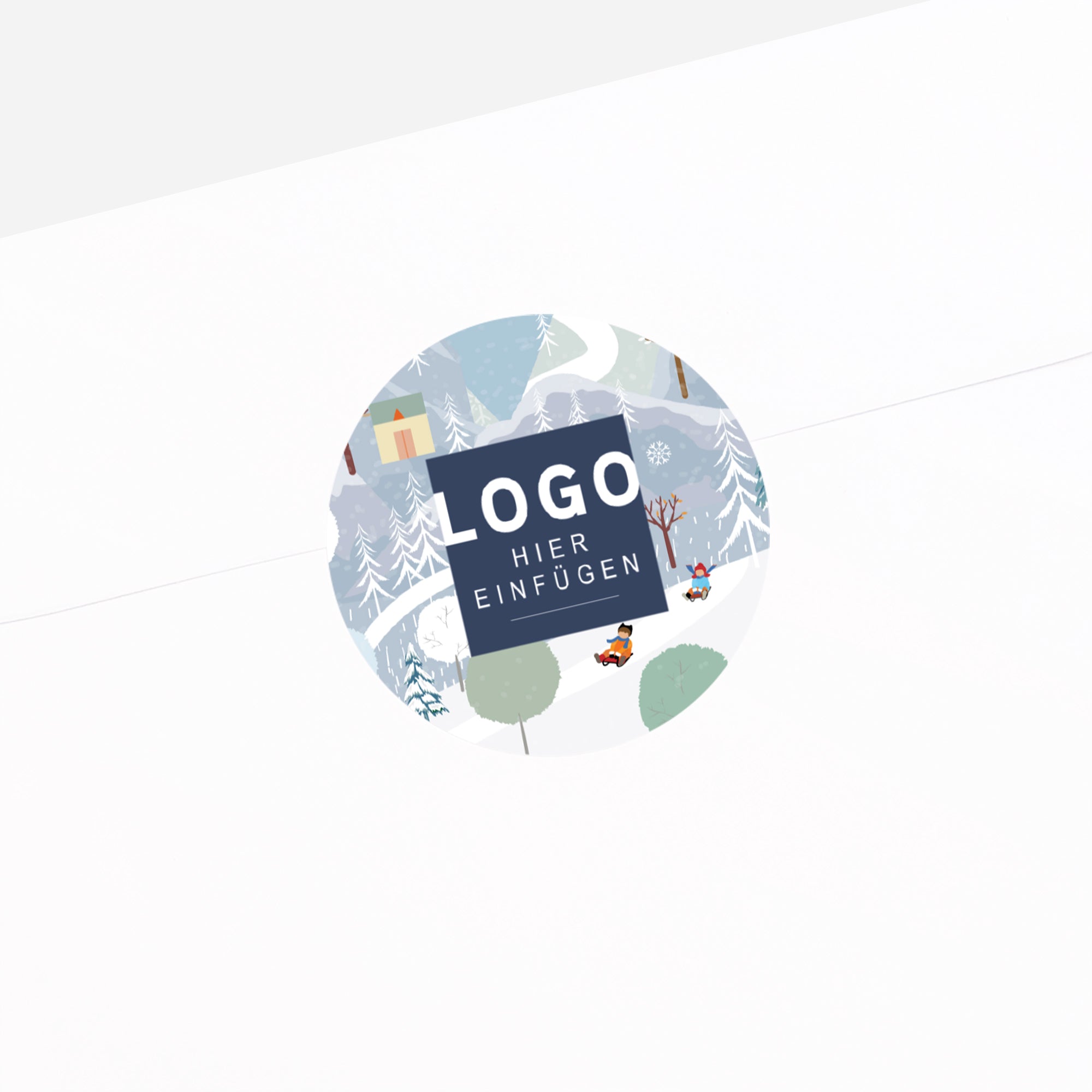 Winterpanorama | Sticker • Rund photo N° 2