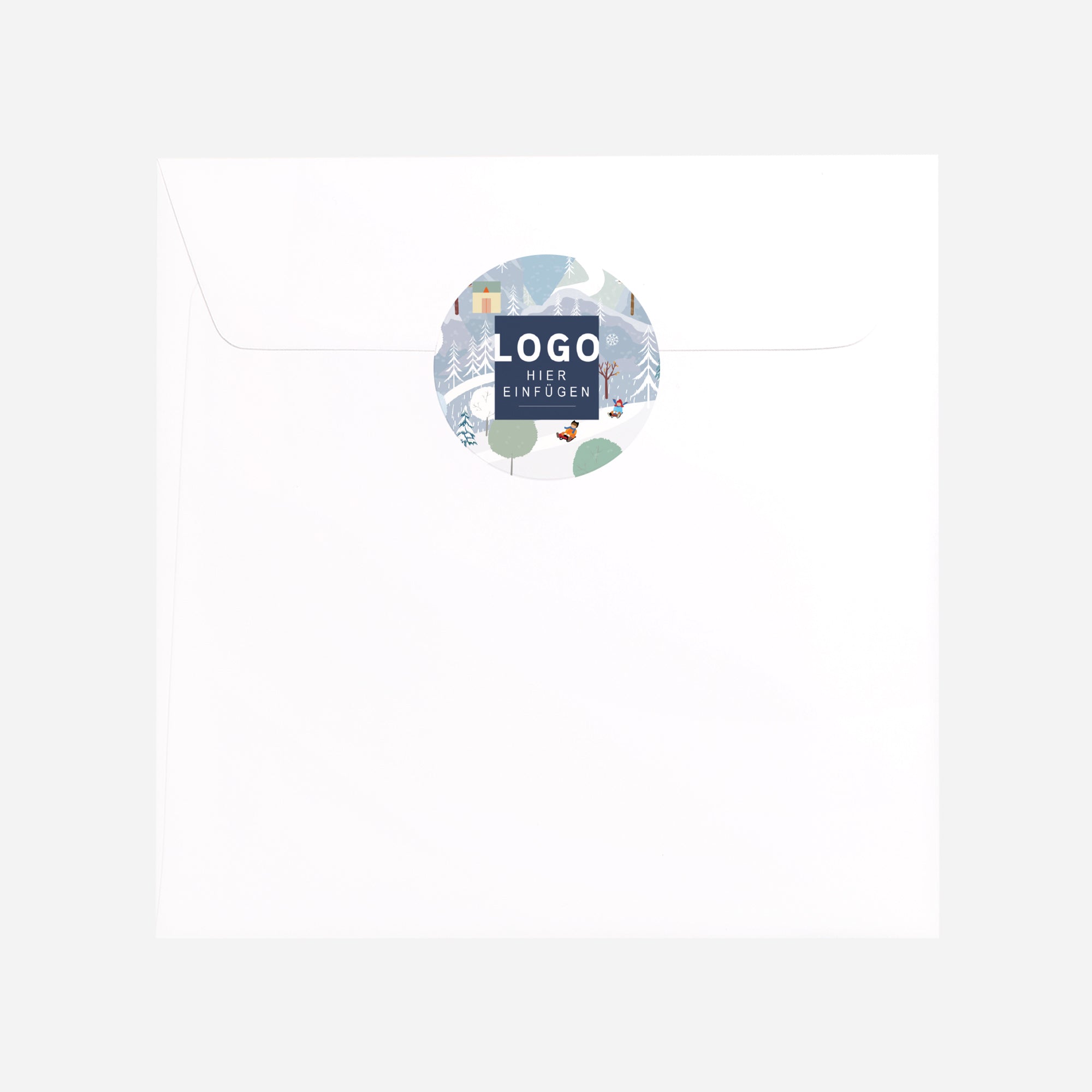 Winterpanorama | Sticker • Rund photo N° 3