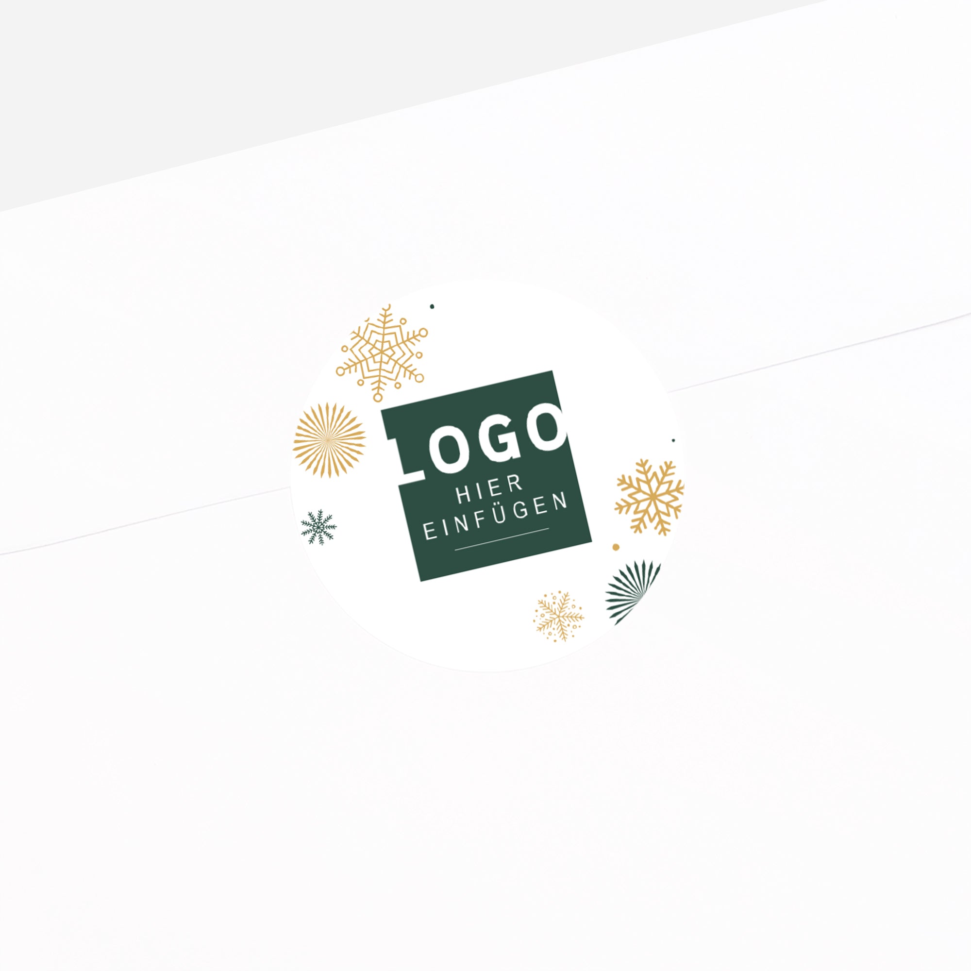 Goldener Tannenzauber | Sticker • Rund photo N° 2