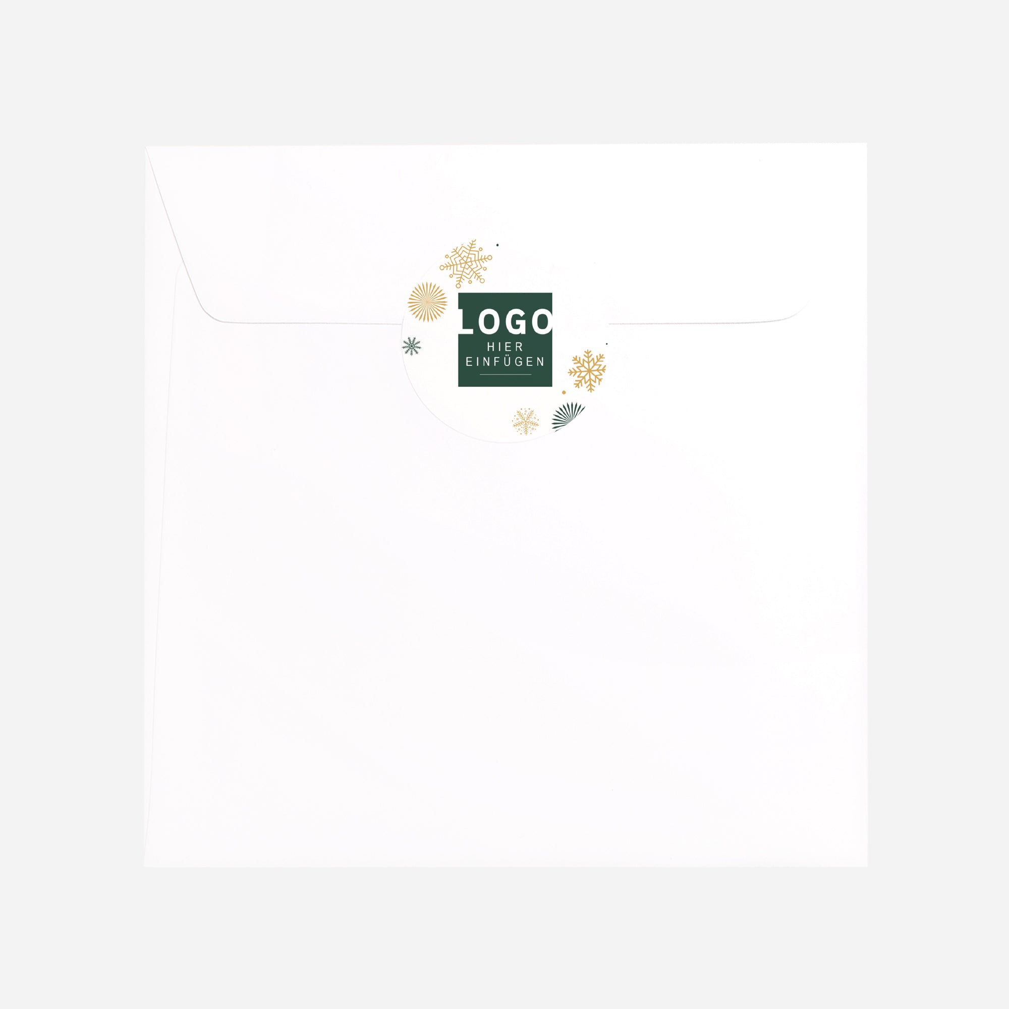 Goldener Tannenzauber | Sticker • Rund photo N° 3