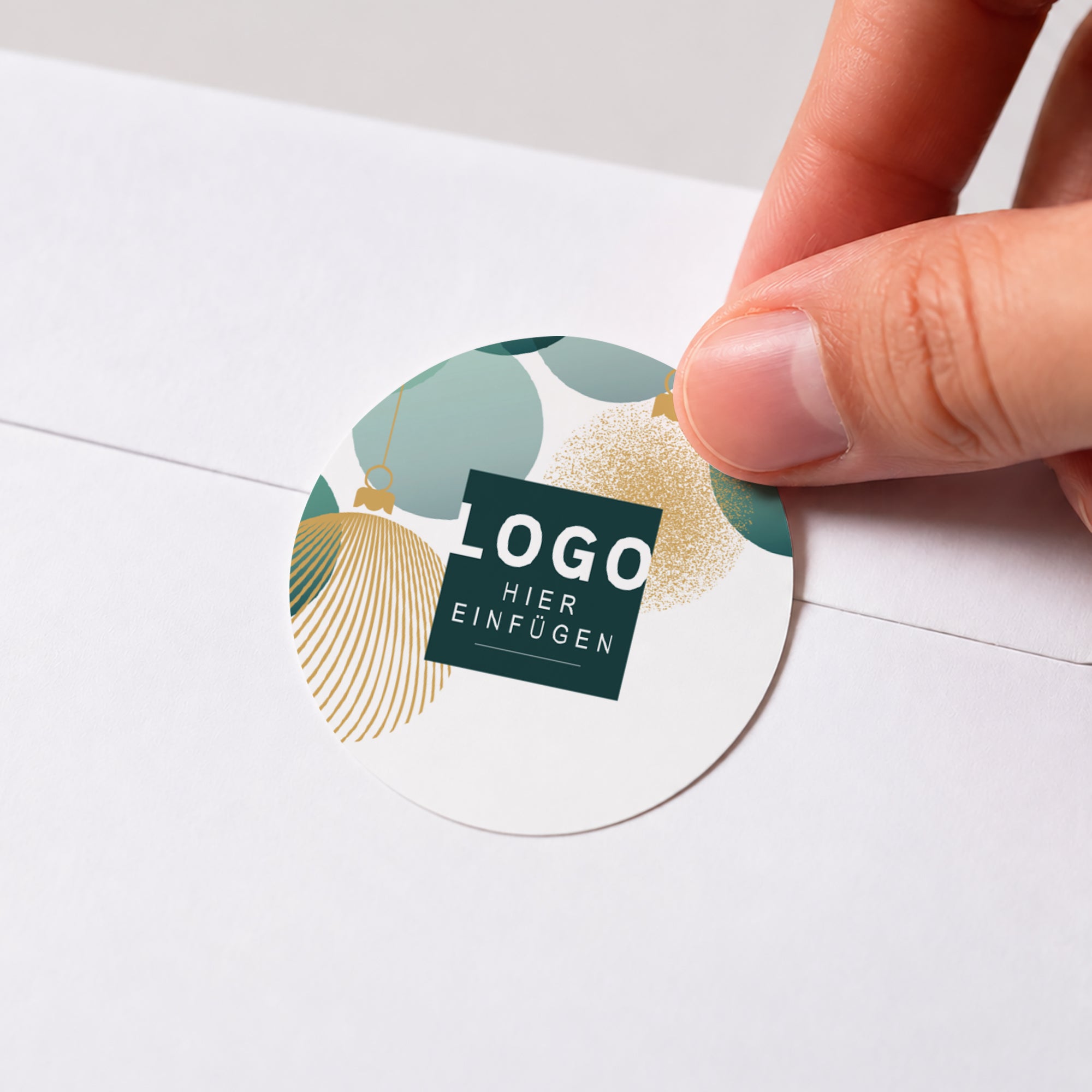Goldene Ornamente | Sticker • Rund photo N° 1