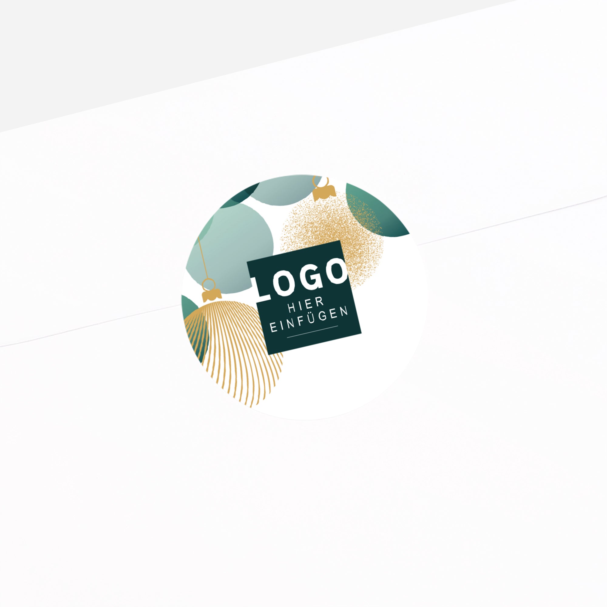 Goldene Ornamente | Sticker • Rund photo N° 2