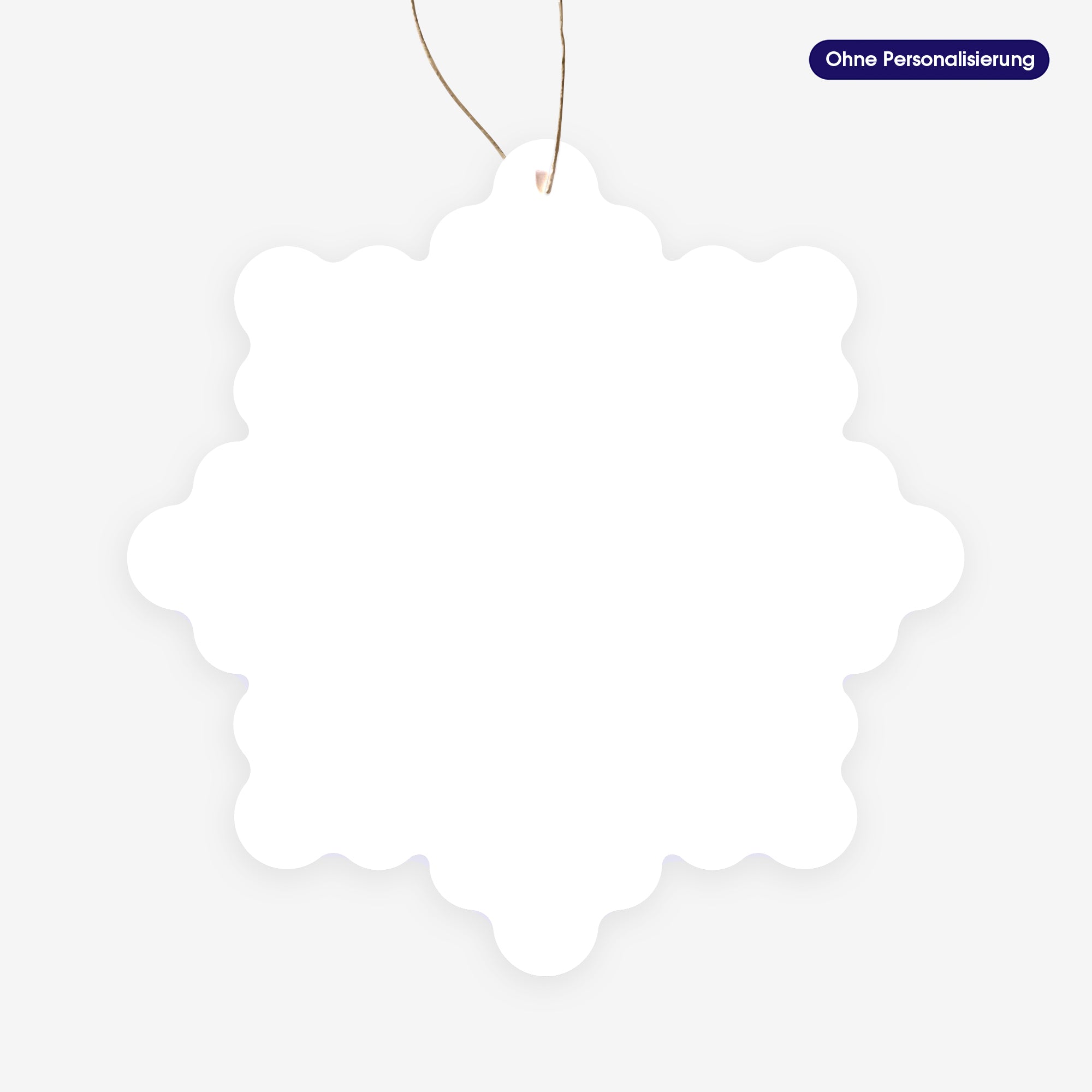 Wunschkonfetti | Weihnachtskarte mit goldener Prägung • Schneeflocke zum Aufhängen photo N° 3