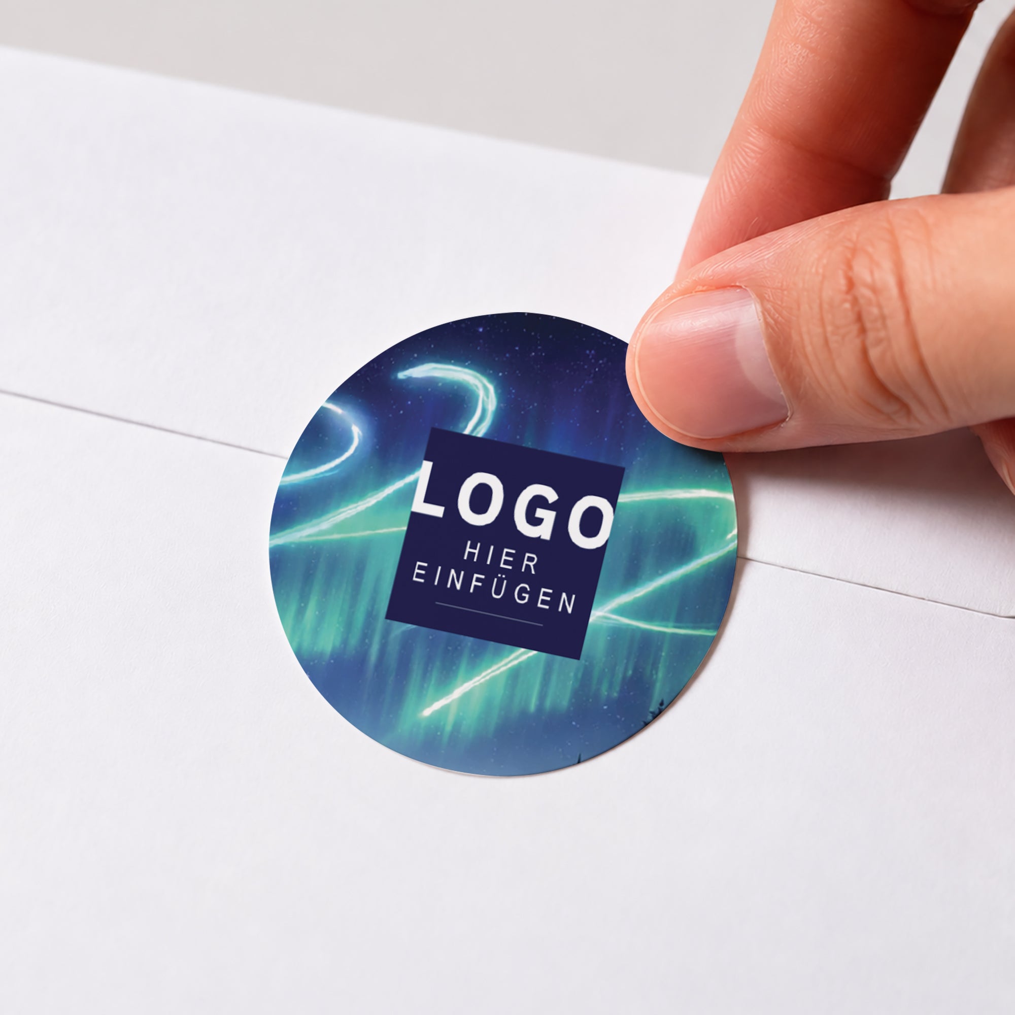 Nordischer Schimmer | Sticker • Rund photo N° 1